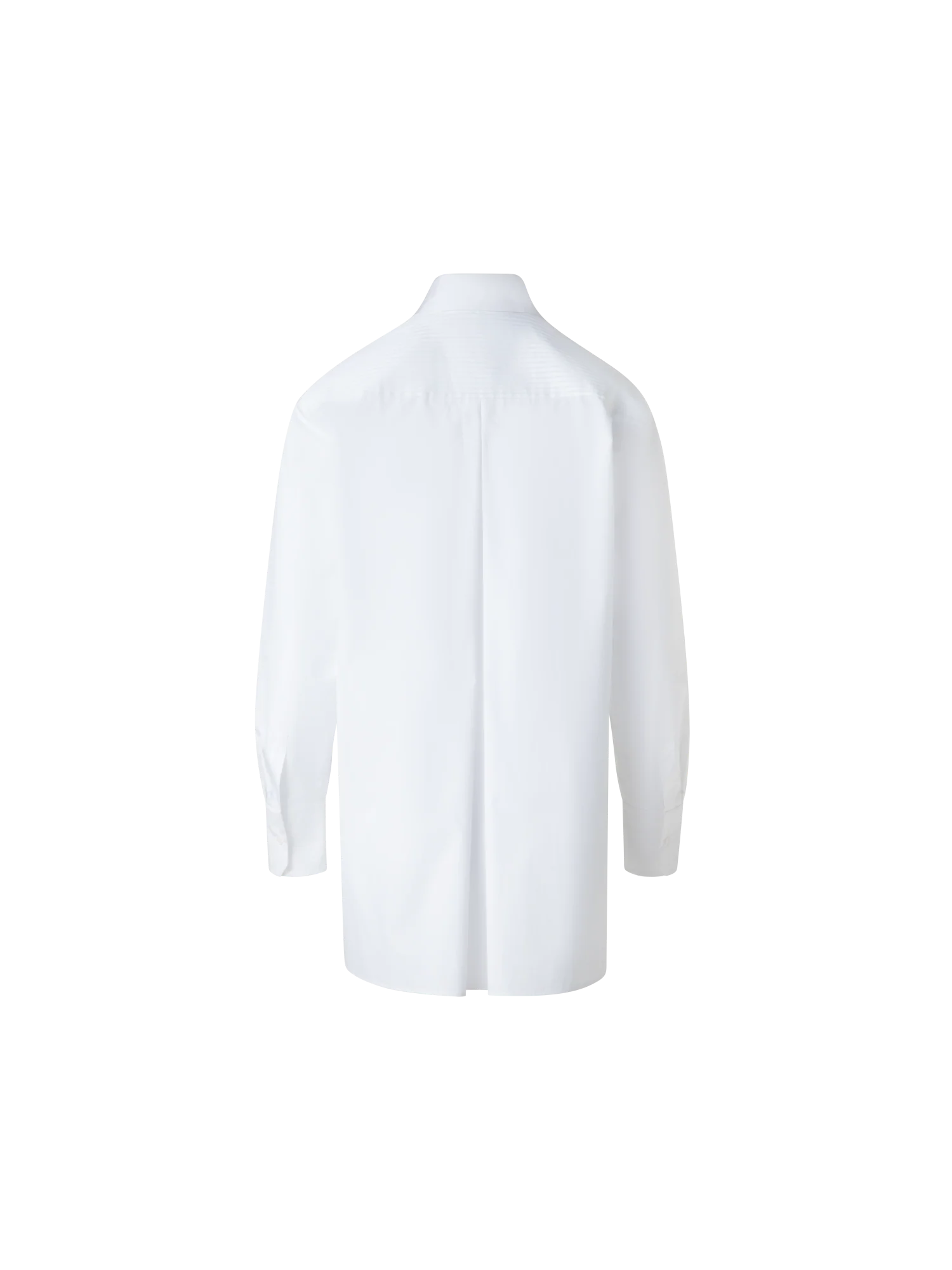 Oversized Shirt in Pleated Cotton Voile - Image 4