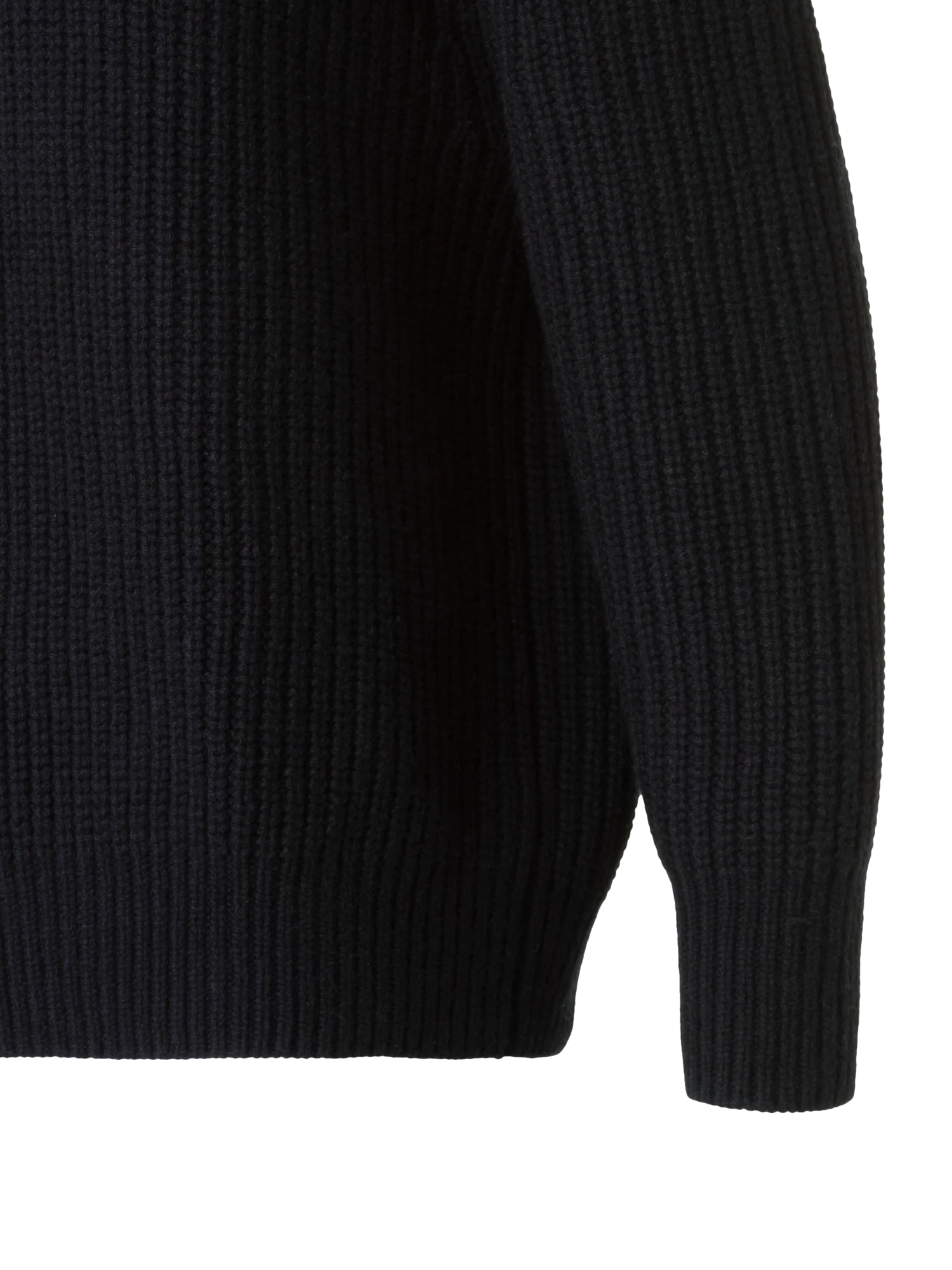 Oversized Wool Cashmere Mock Neck Knit Sweater - Image 4