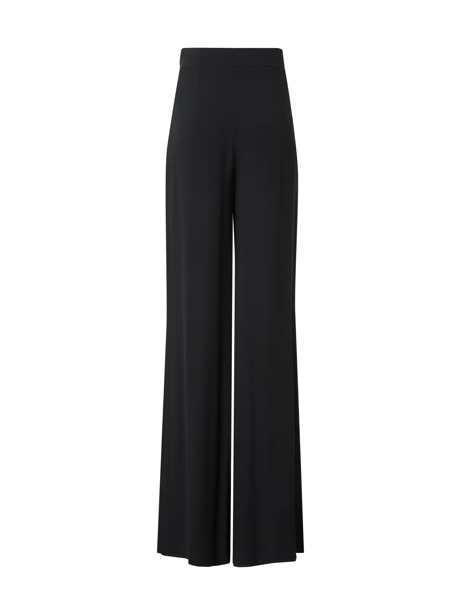 Palazzo Silk Pants with Side Slits