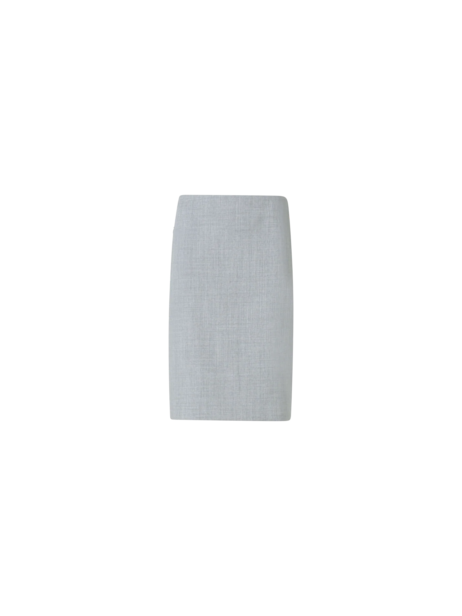 Wool Double-Face Pencil Skirt with Zip Pockets
