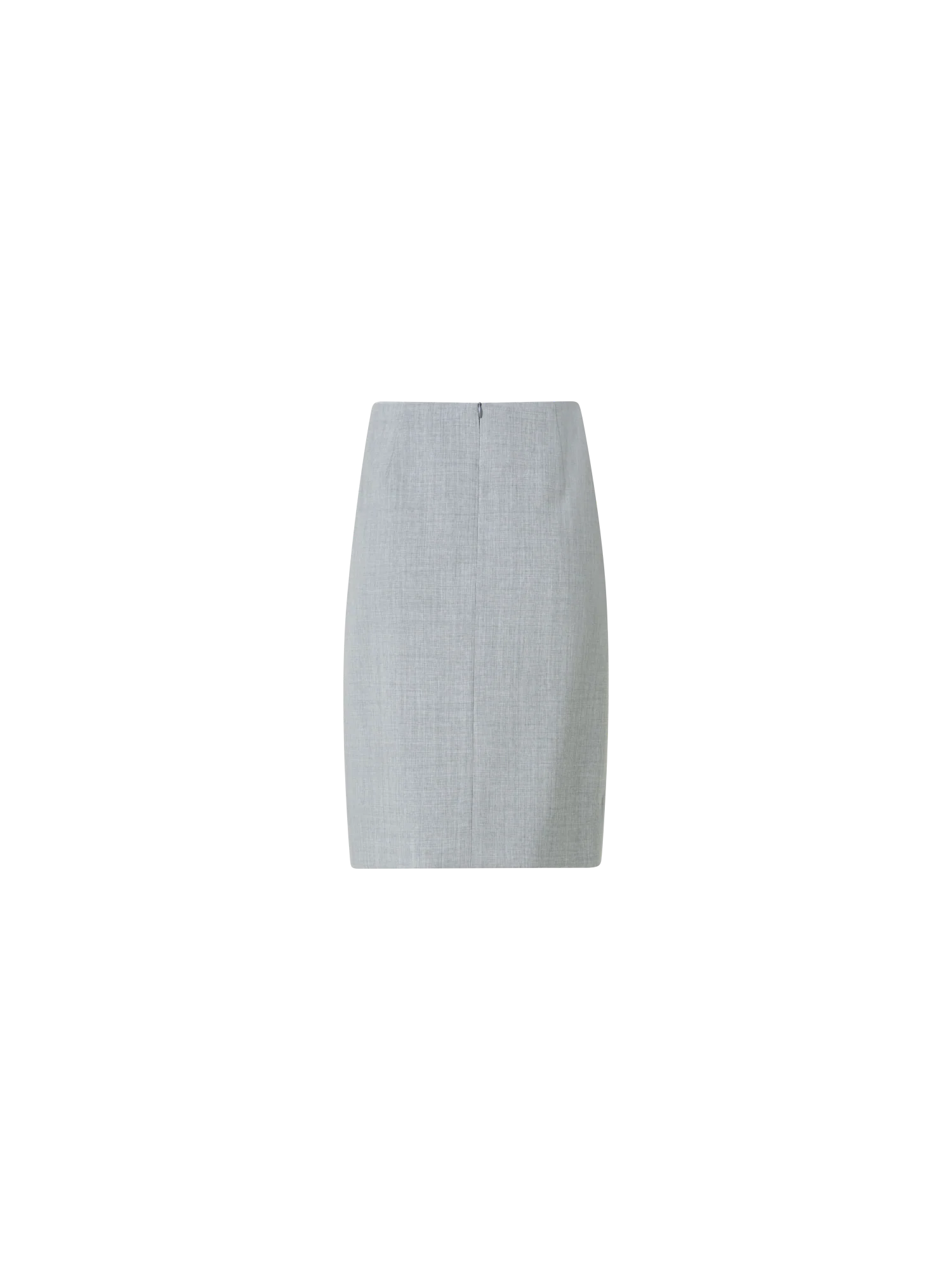 Wool Double-Face Pencil Skirt with Zip Pockets - Image 2