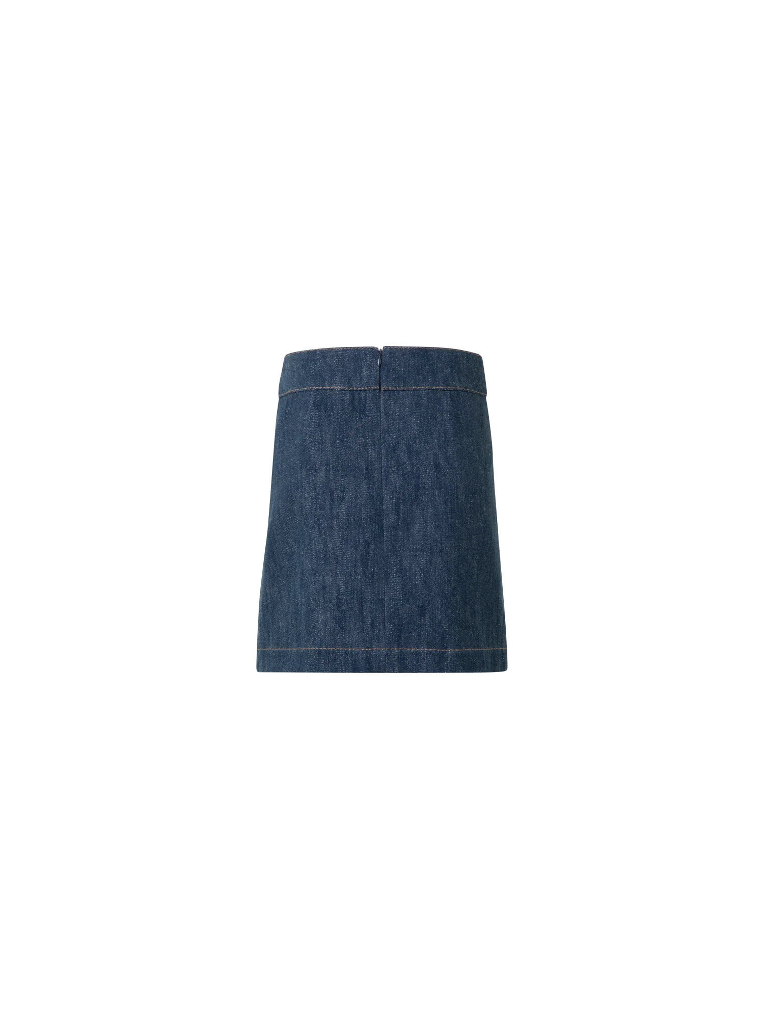 Pleated Denim Mini Skirt - Image 4