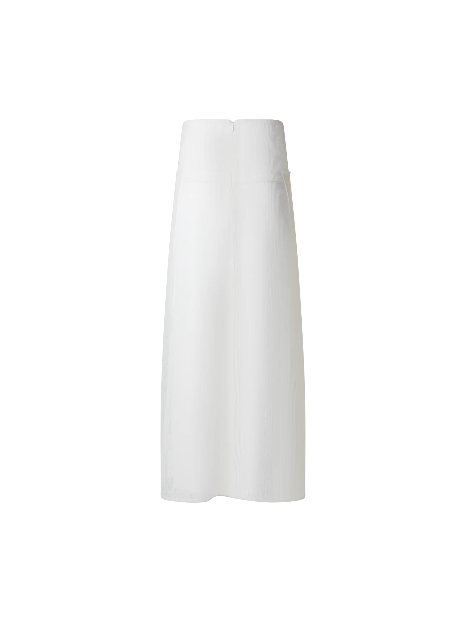 Pleated Midi Skirt in Lined Techno Grid - Image 4