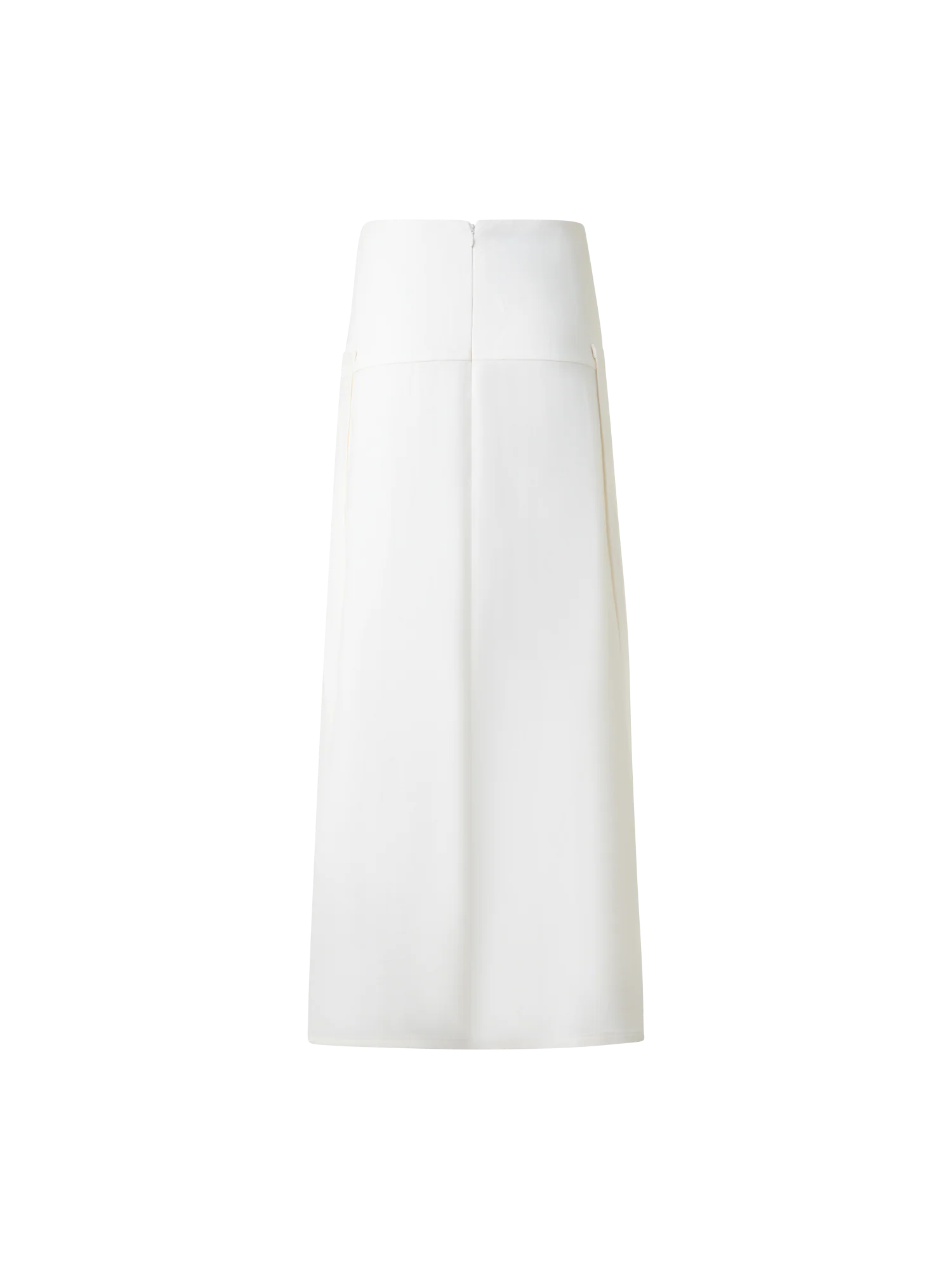 Pleated Midi Skirt in Linen Wool Blend - Image 4