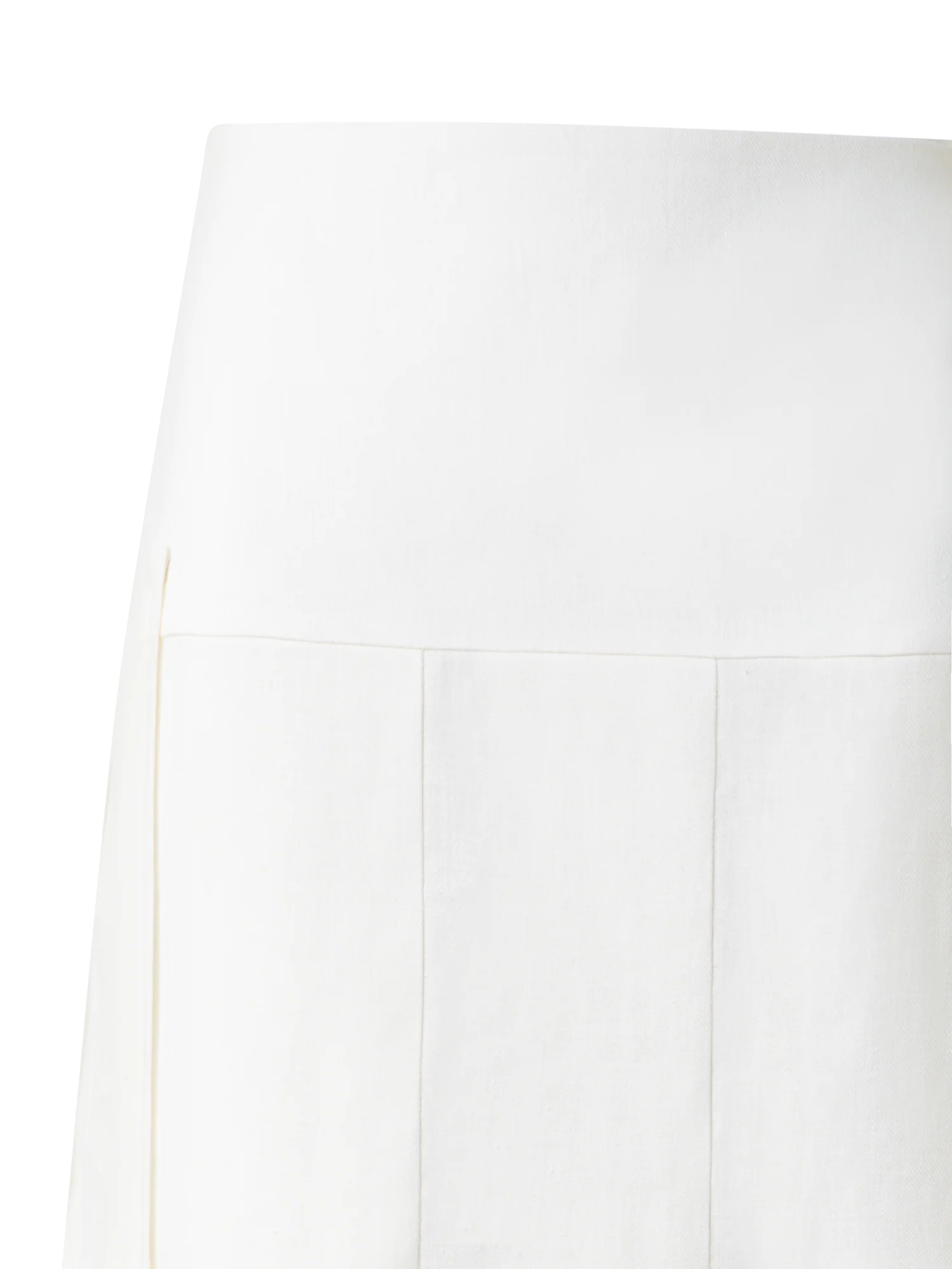 Pleated Midi Skirt in Linen Wool Blend - Image 5