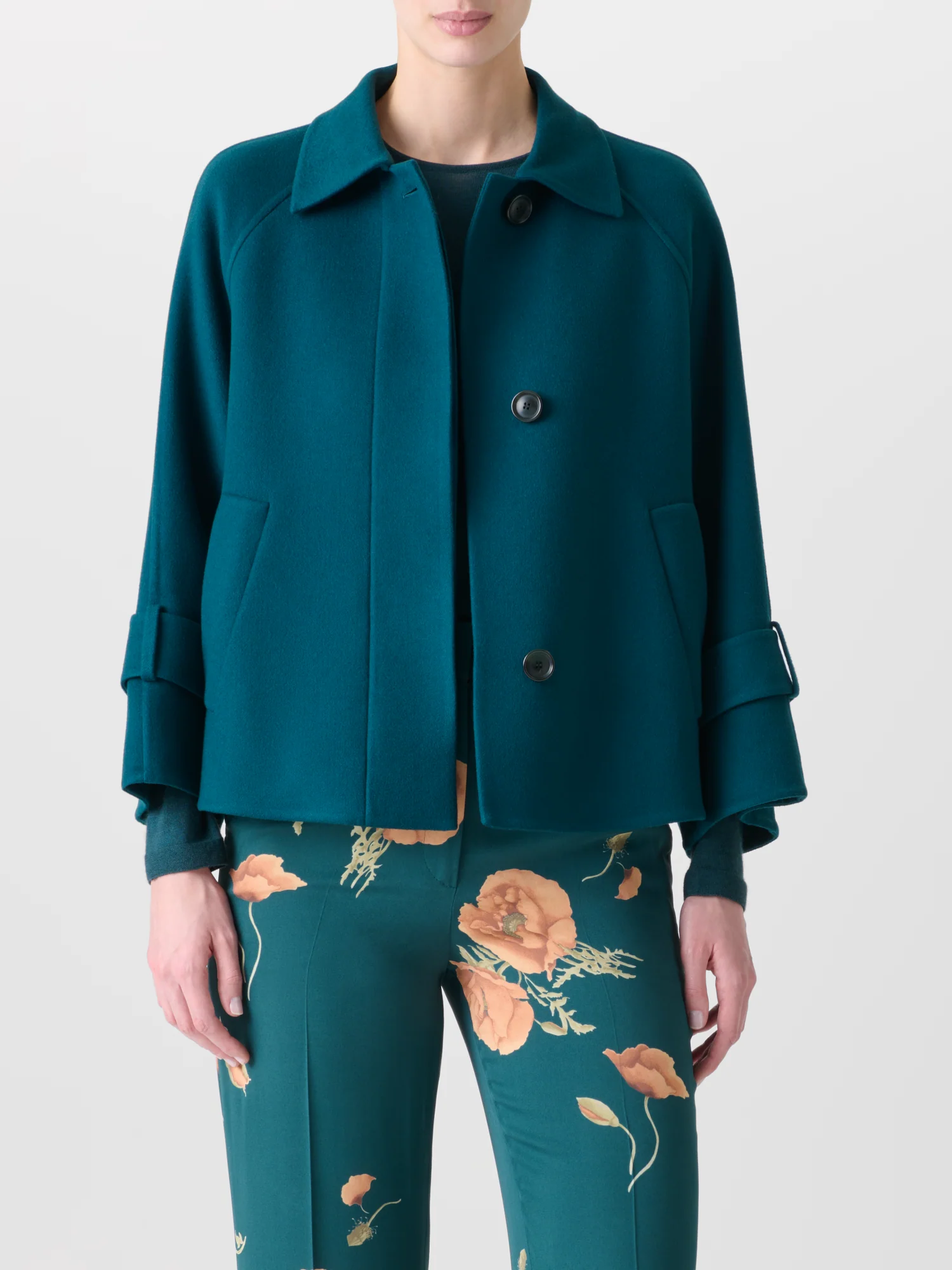Pure Cashmere Double-Face A-Line Jacket - Image 2