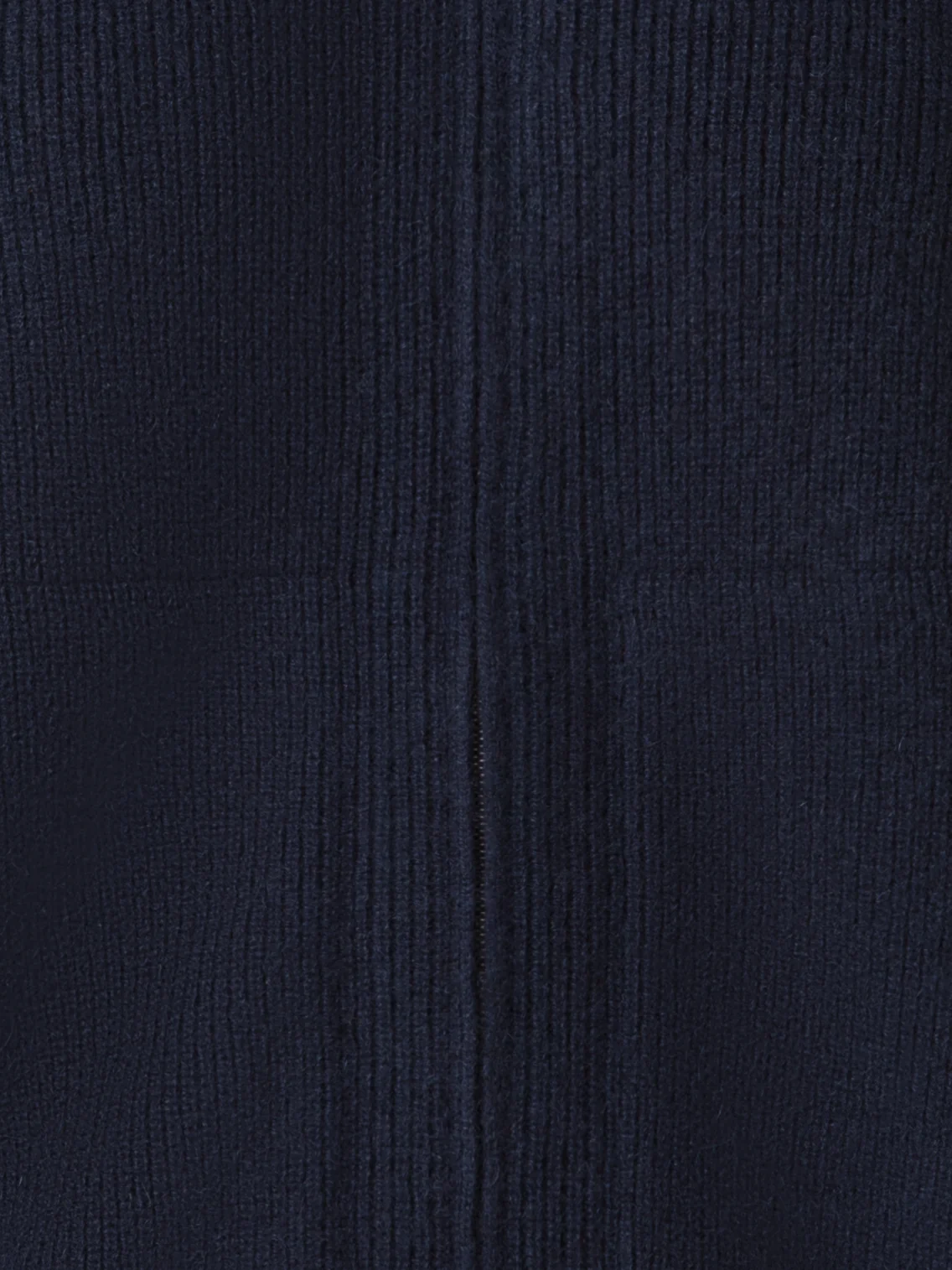 Ribbed Zip Cardigan in Cashmere Knit - Image 5