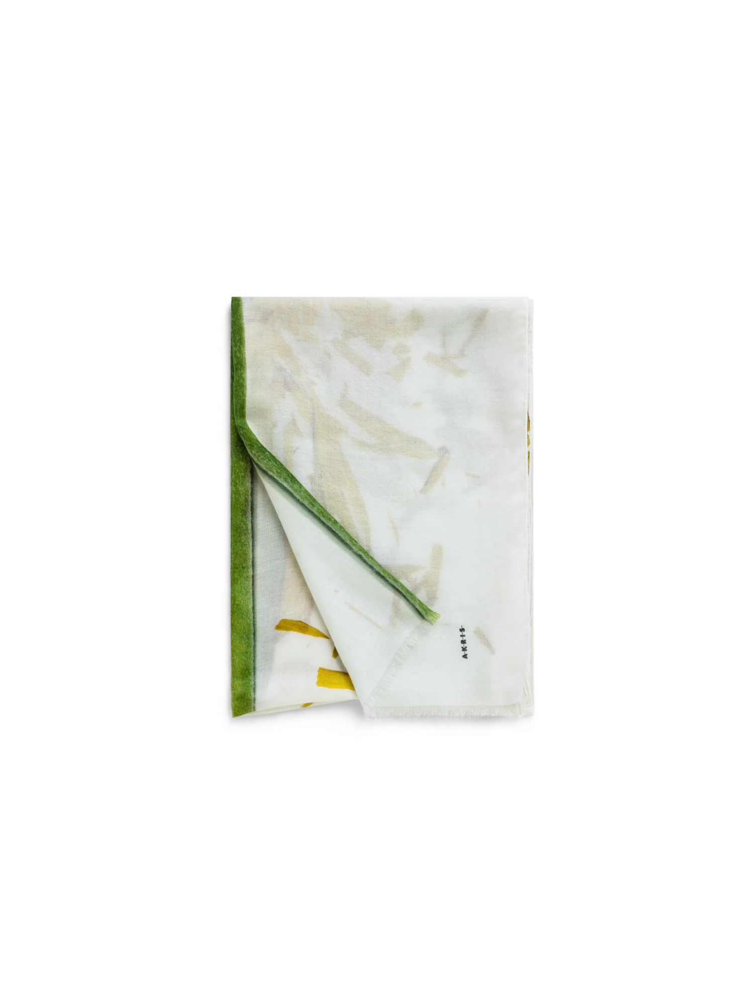 Scarf Cashmere Silk Scattered Calendula Print - Image 3