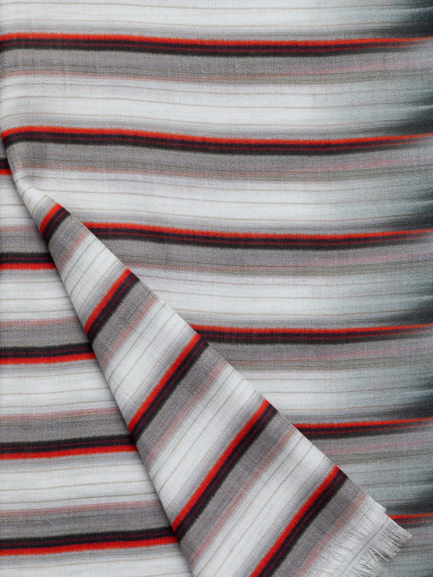 Cashmere Silk Scarf with Formula One Print - Image 2