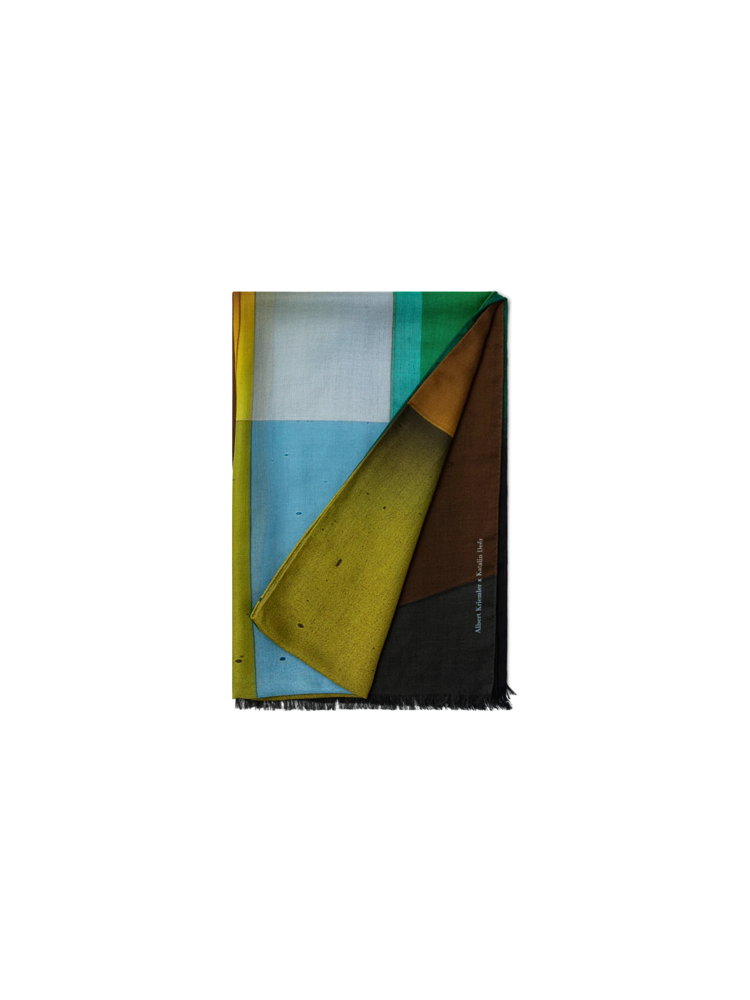 Cashmere Silk Mimosa Liquid Light Print Scarf - Image 3