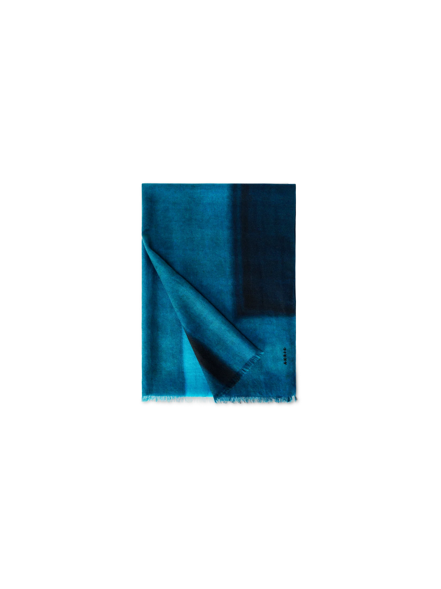 Scarf in Cashmere and Silk with Window Print - Image 3