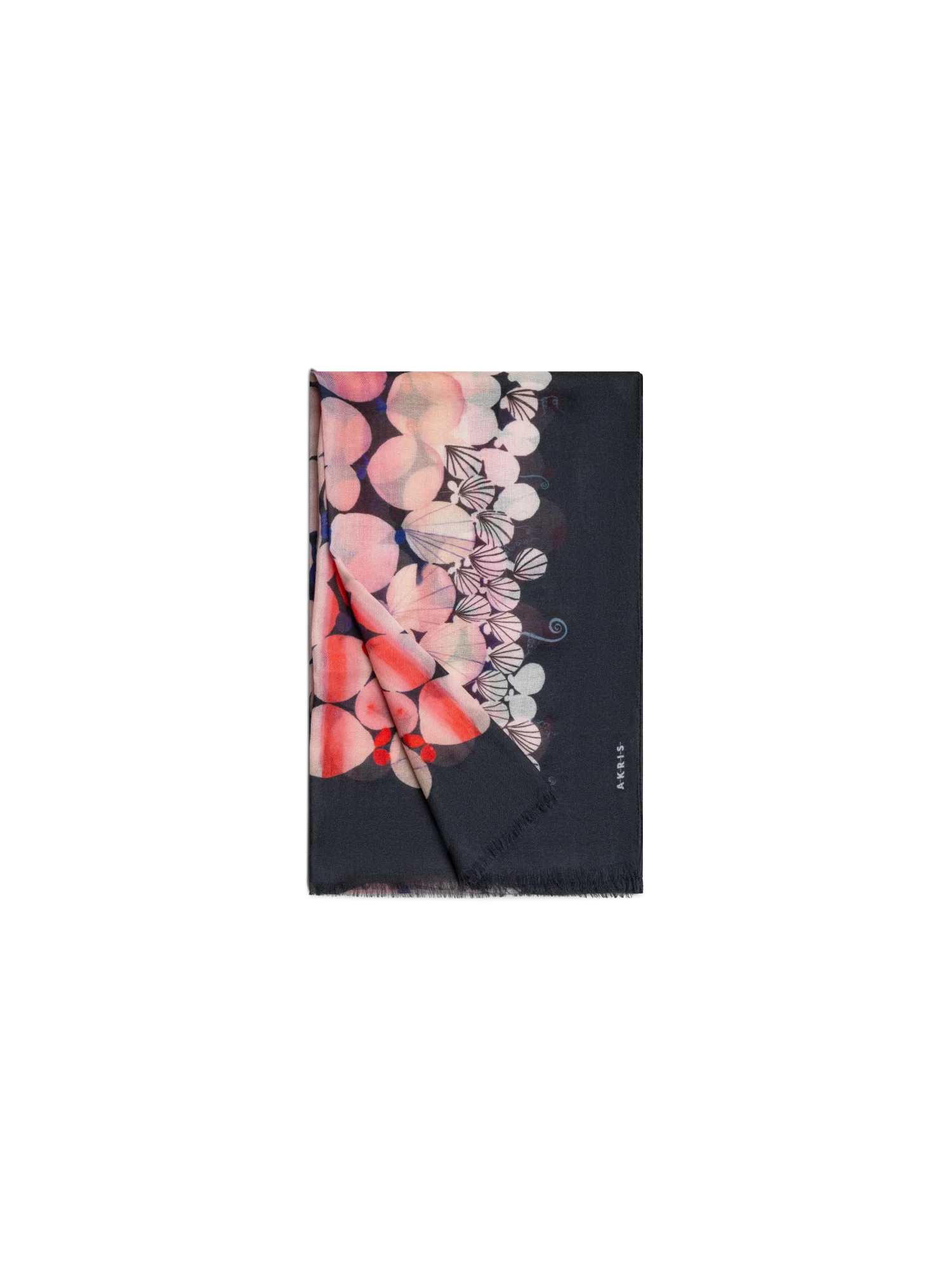 Cashmere Scarf with Silver Dollars Print - Image 4