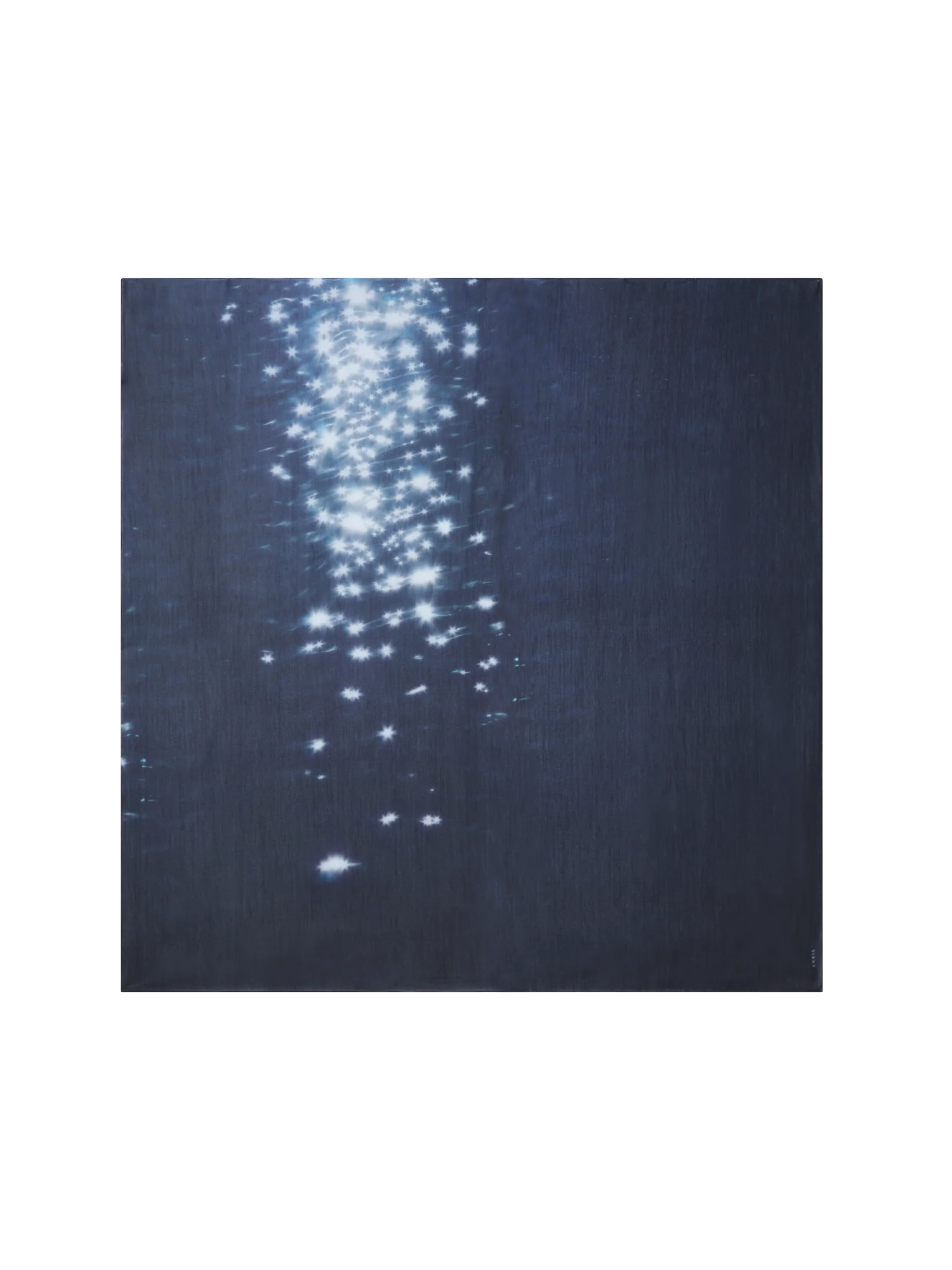 Cotton Silk Reflecting Sun on Water Print Scarf