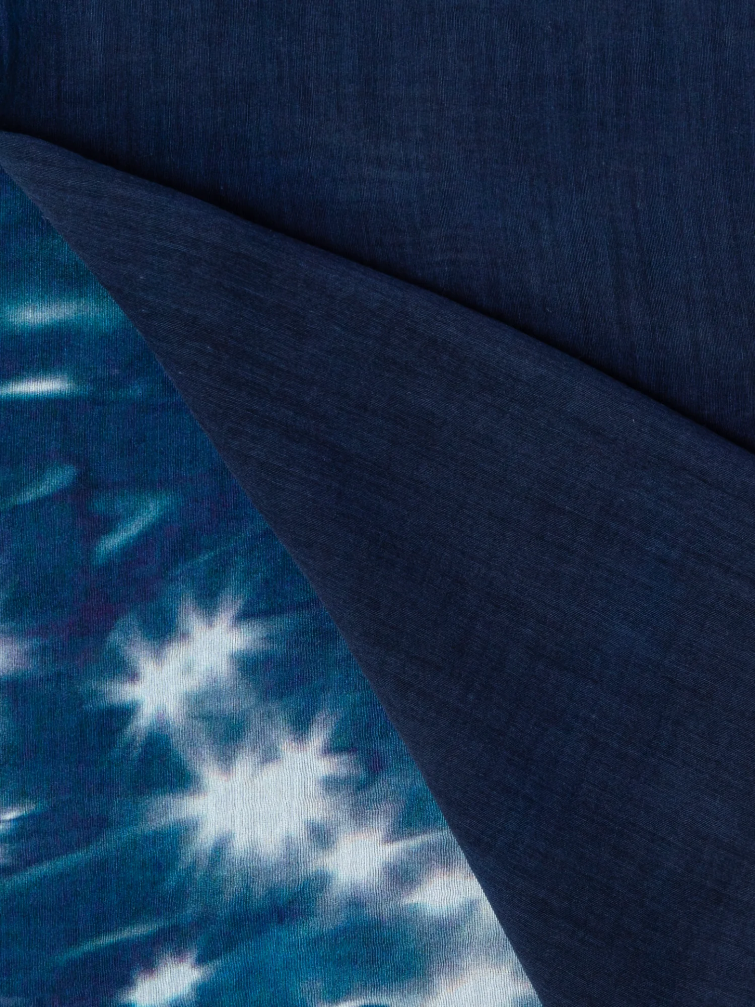 Cotton Silk Reflecting Sun on Water Print Scarf - Image 2