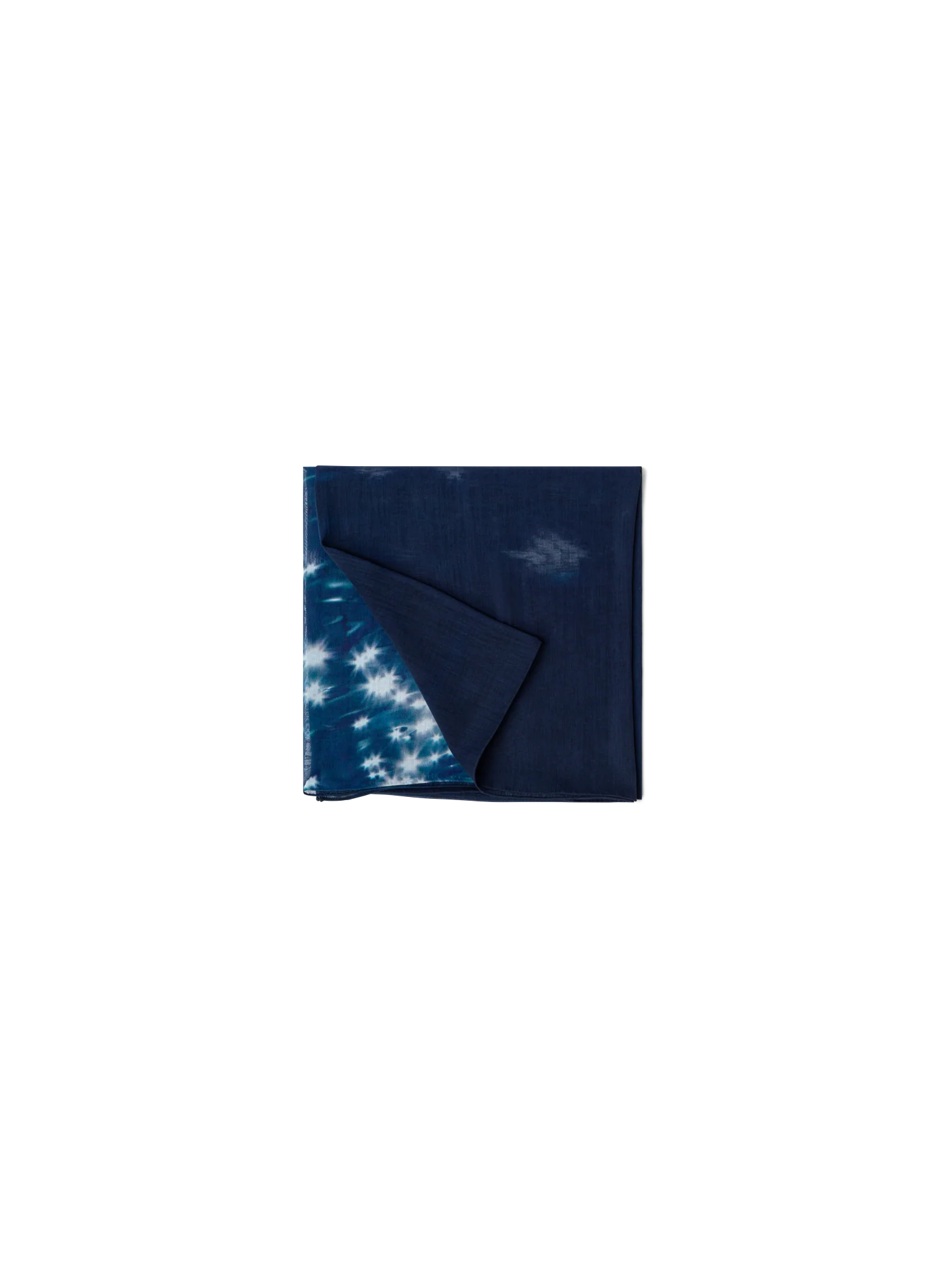 Cotton Silk Reflecting Sun on Water Print Scarf - Image 3