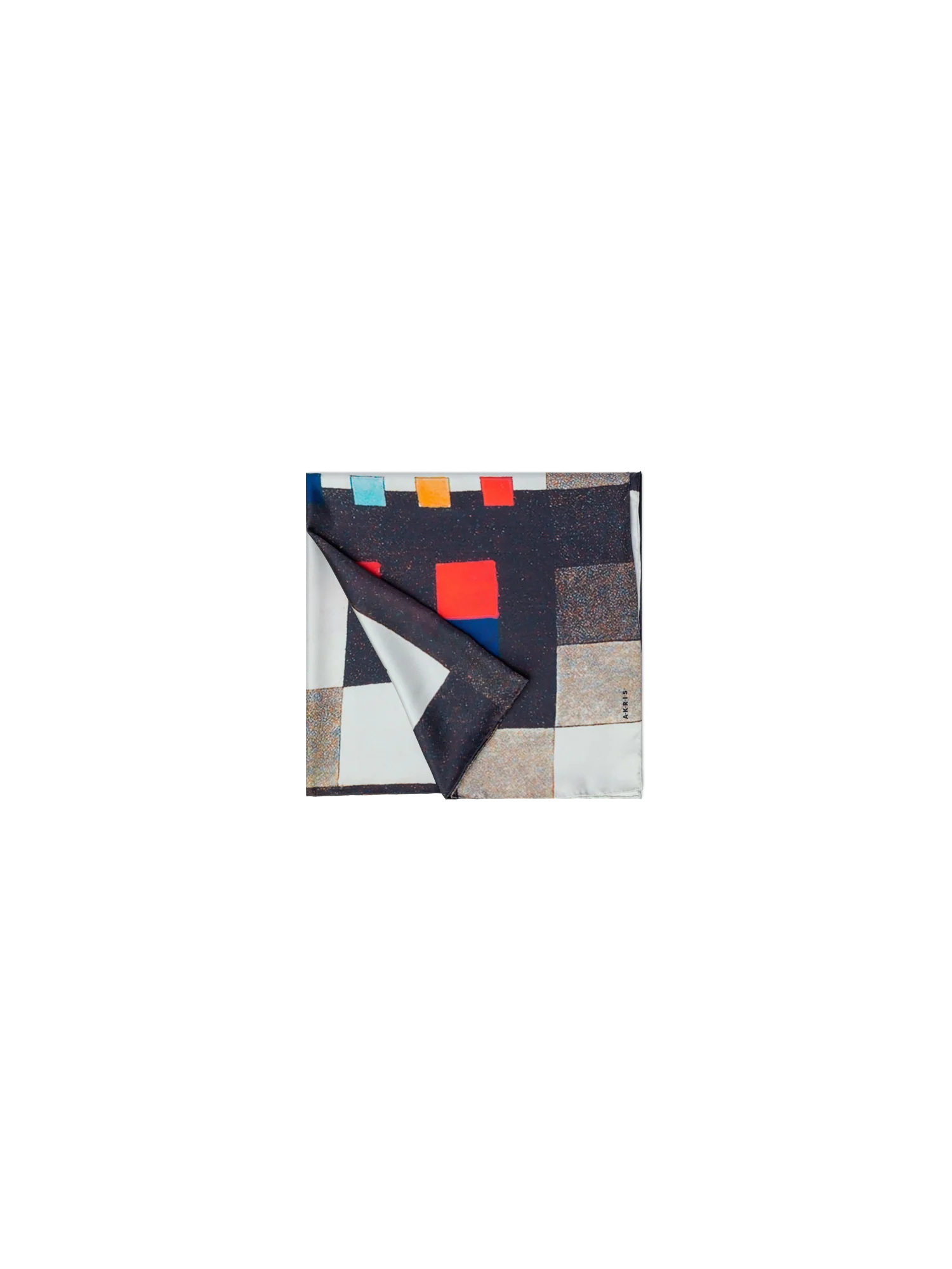 Scarf in Silk with Colorama Print - Image 3