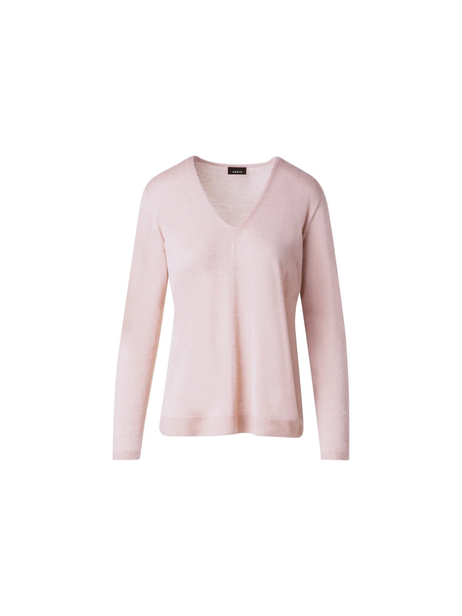 Seamless Cashmere and Silk V-Neck Sweater
