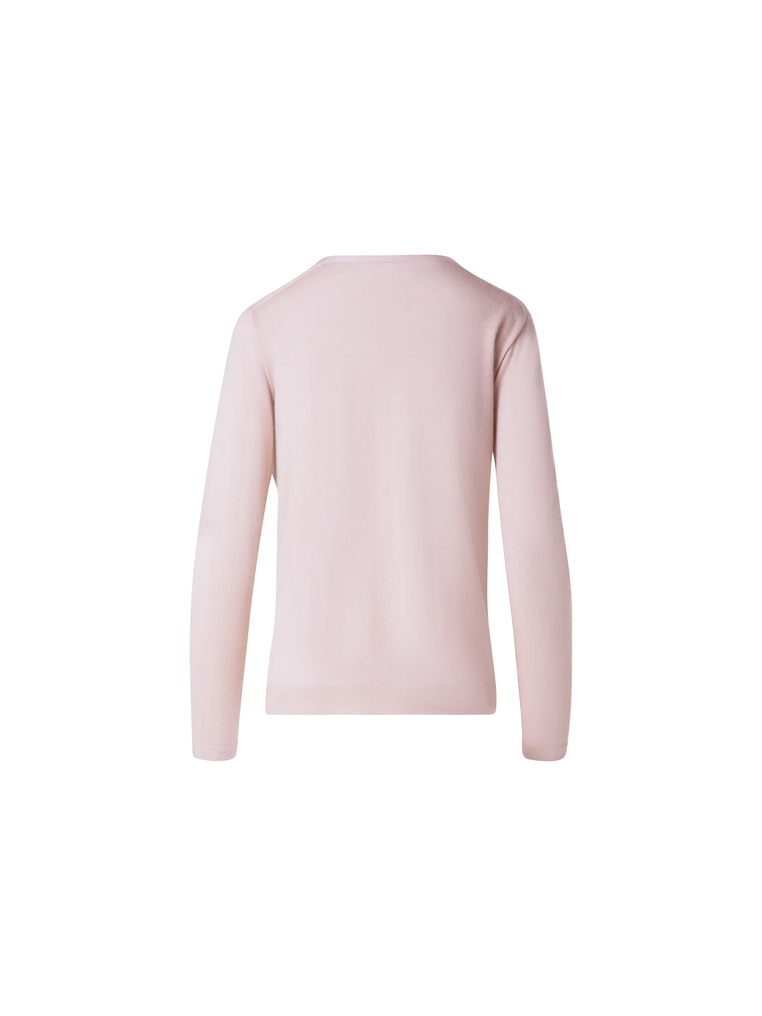 Seamless Cashmere and Silk V-Neck Sweater - Image 3