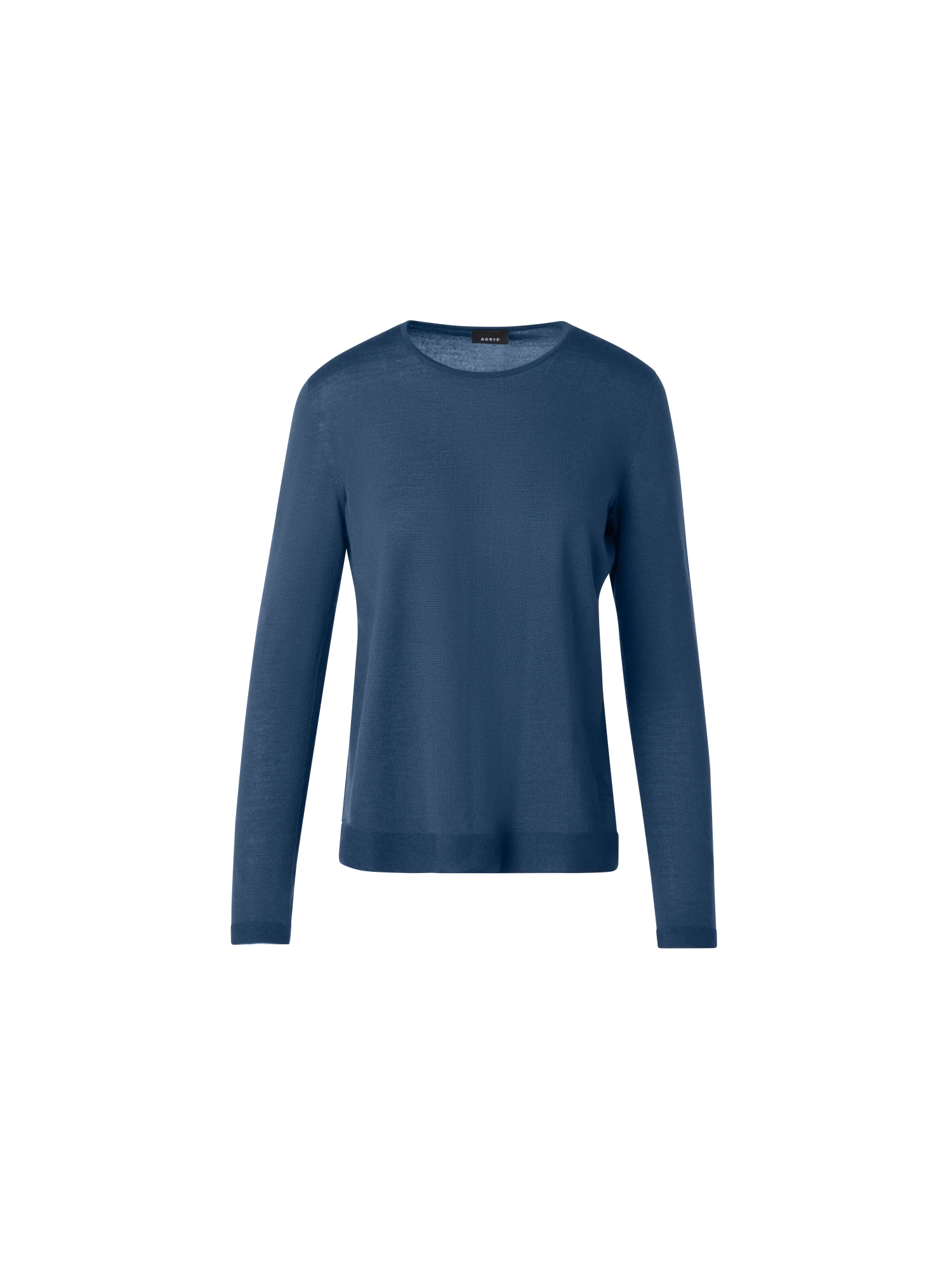 Seamless Crew Neck Sweater in Cashmere Silk