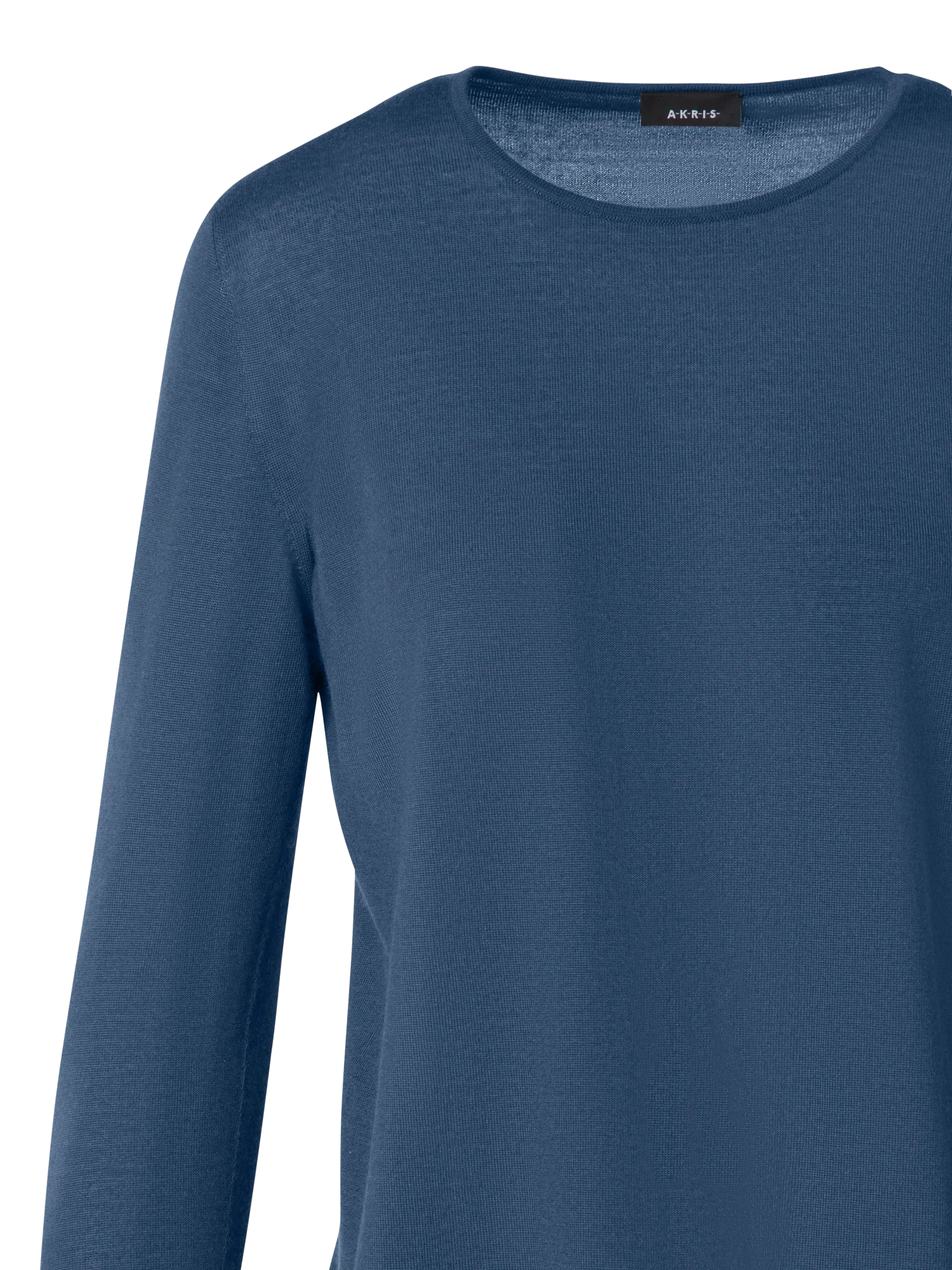 Seamless Crew Neck Sweater in Cashmere Silk - Image 4