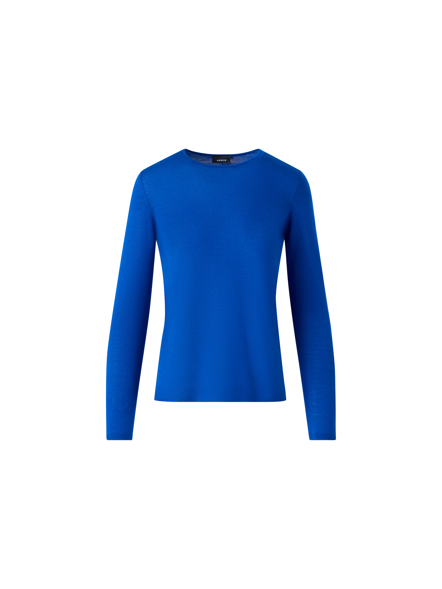 Seamless Crew Neck Sweater in Cashmere Silk