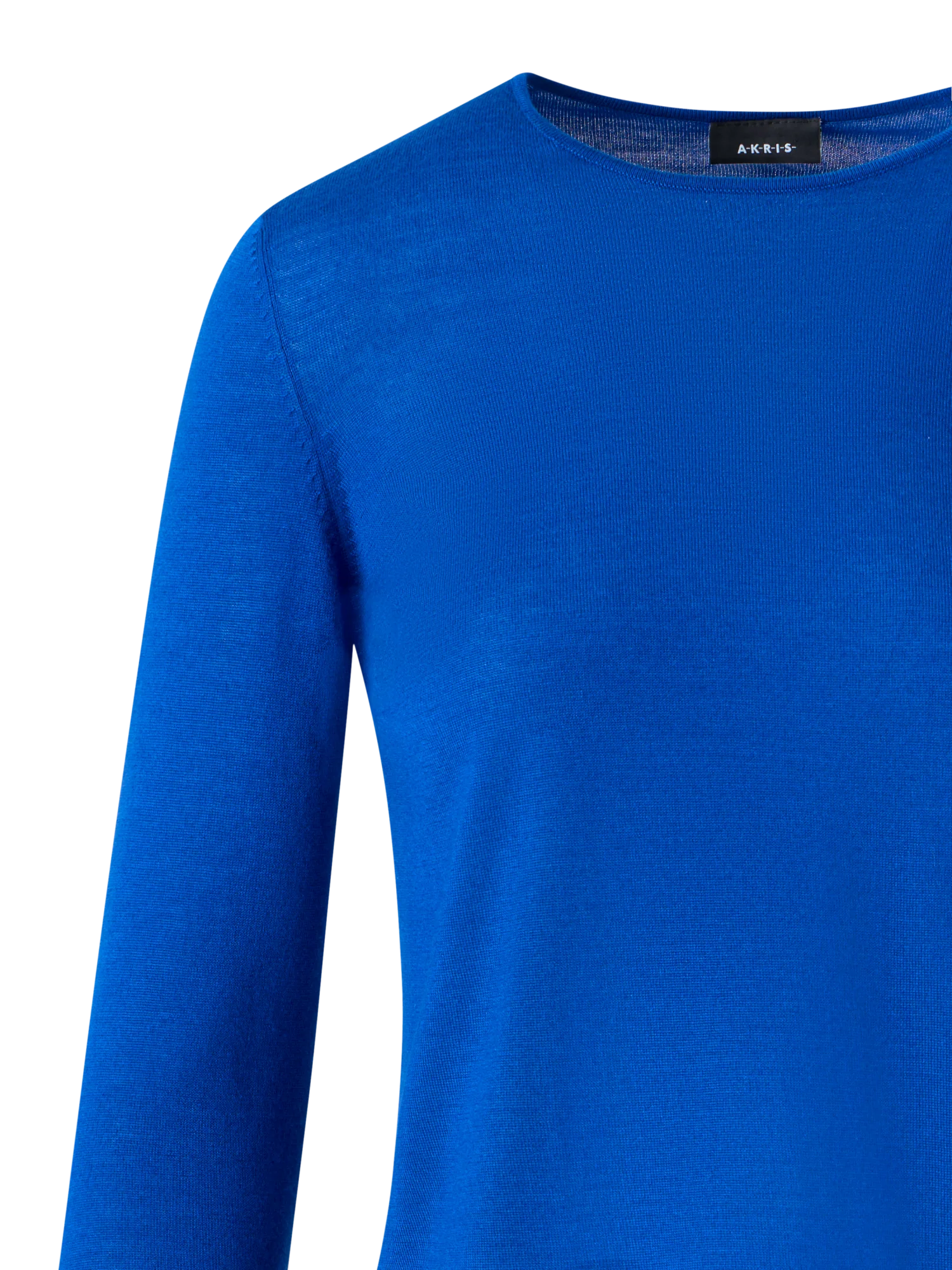 Seamless Crew Neck Sweater in Cashmere Silk - Image 3