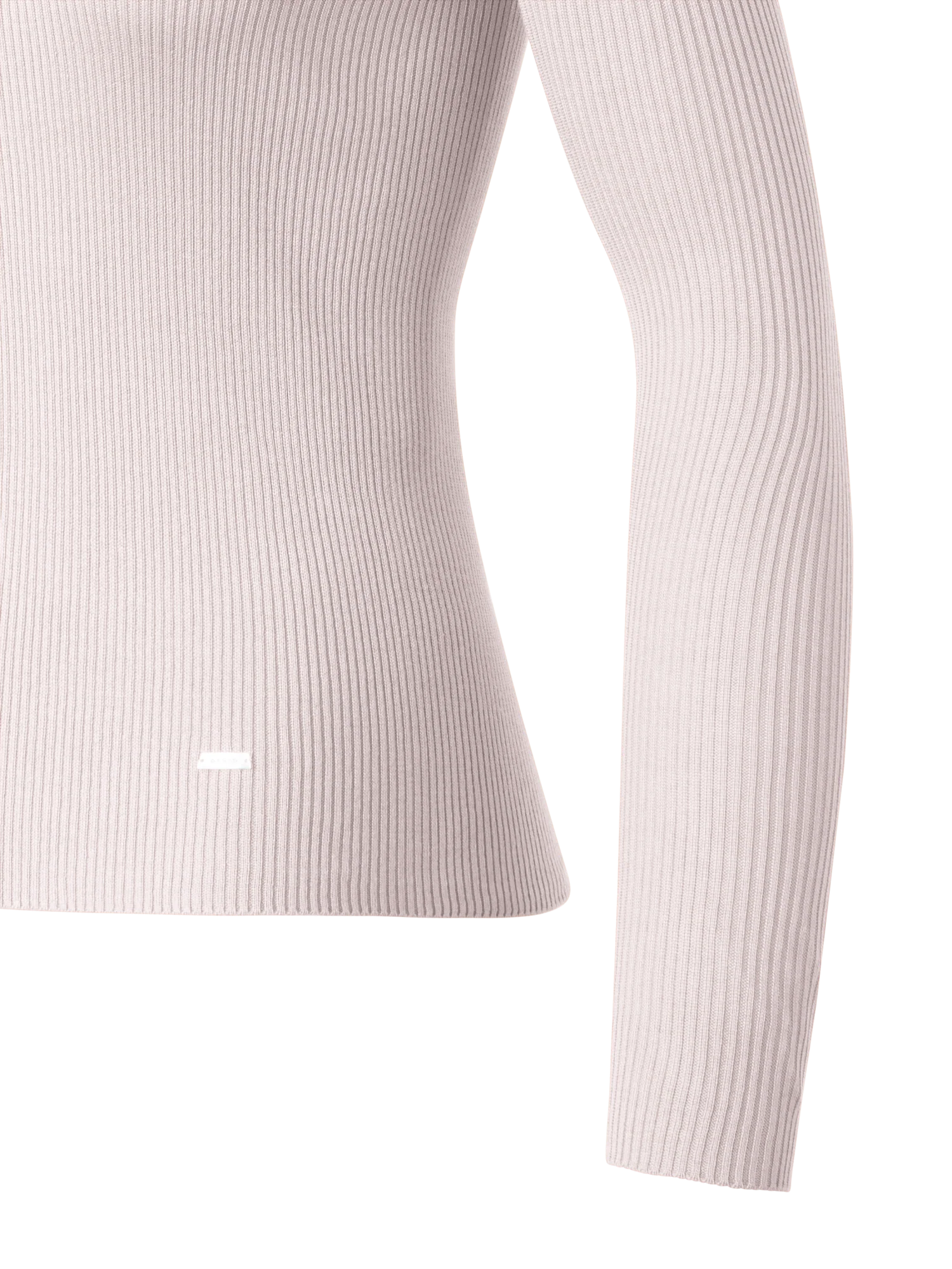 Seamless Silk Cotton Knit Sweater - Image 2