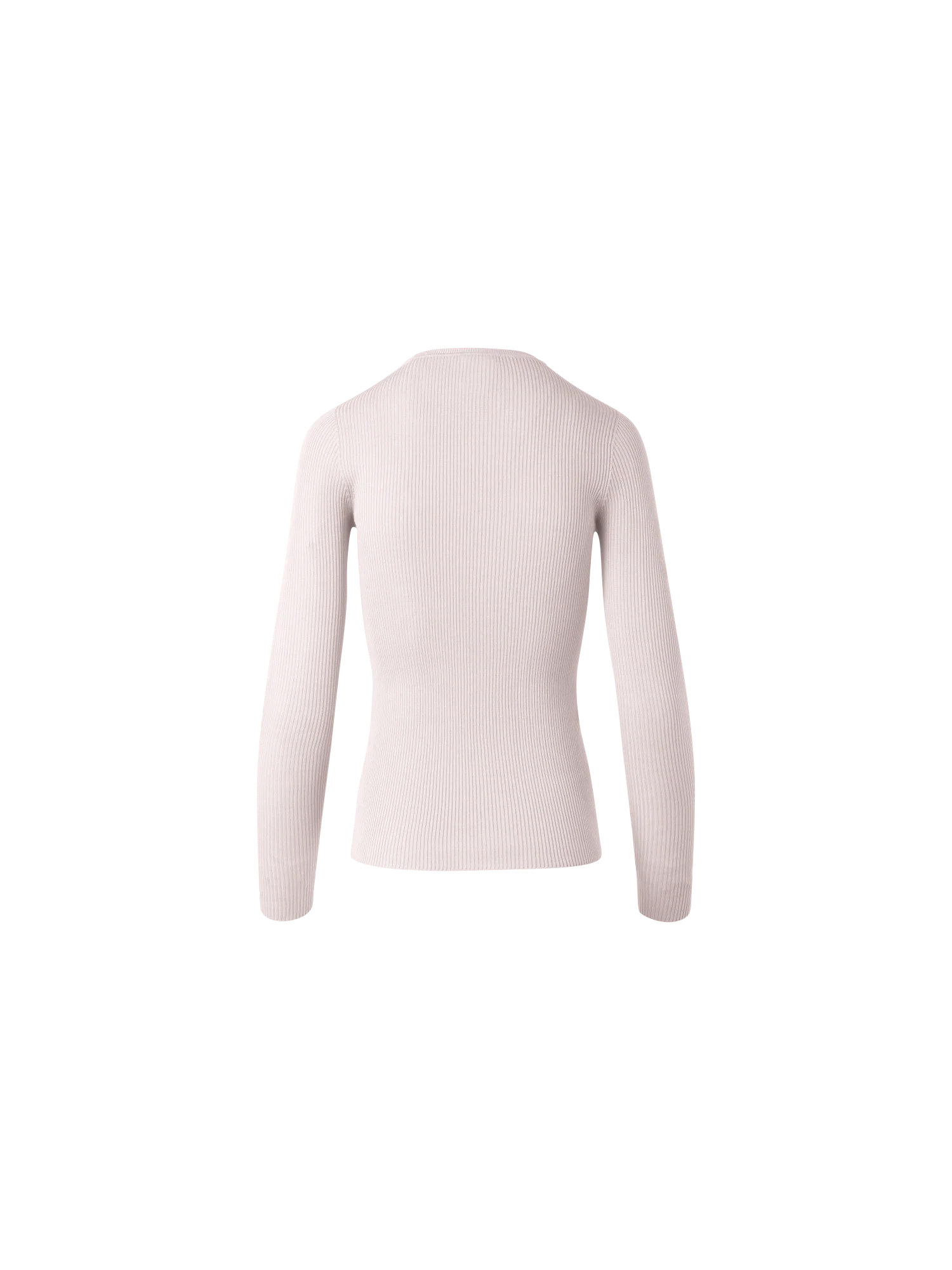 Seamless Silk Cotton Knit Sweater - Image 3
