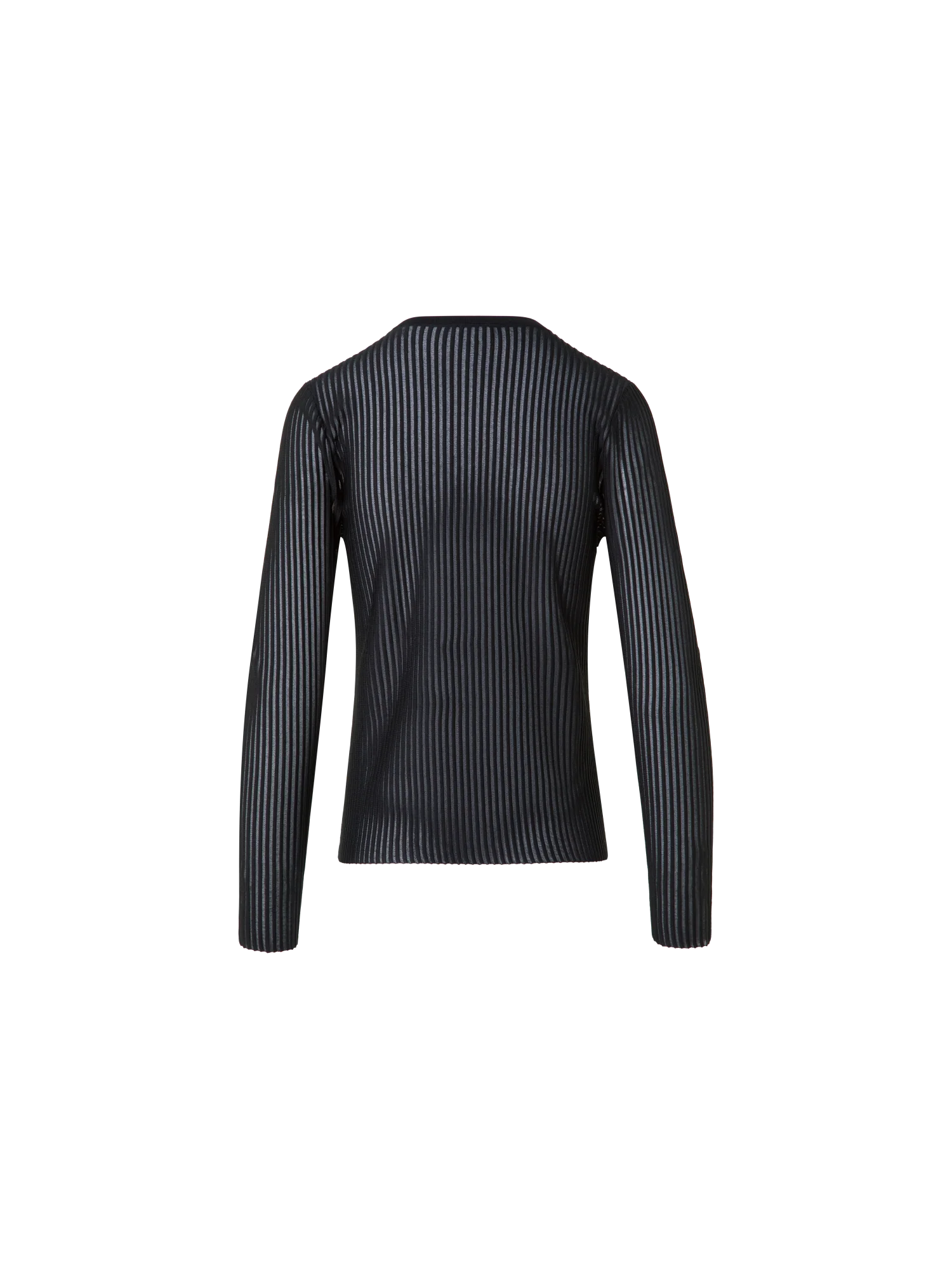 Semi-Sheer Cardigan in Silk Cotton Knit - Image 4
