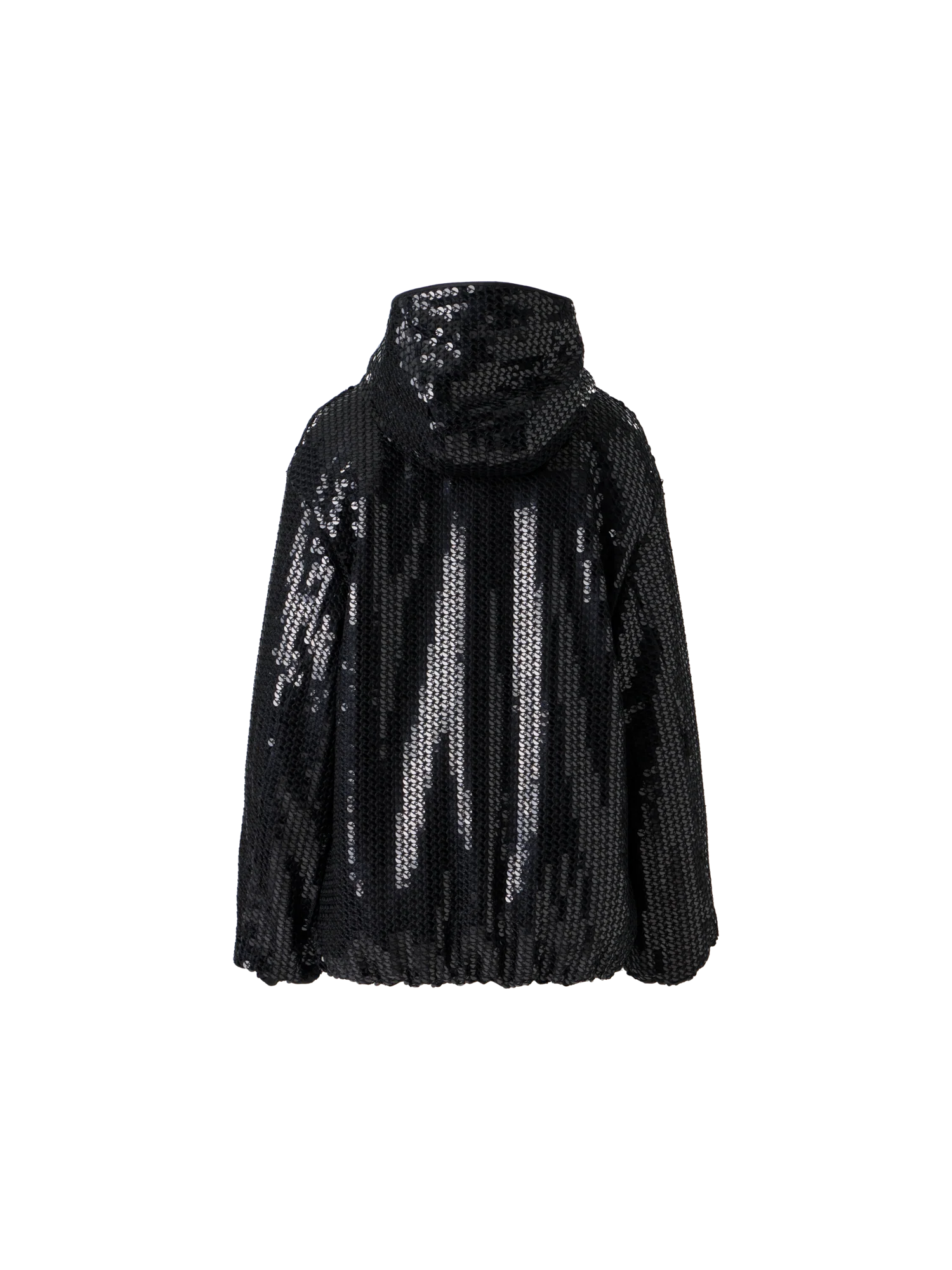 Sequin Chiffon Hooded Parka - Image 8