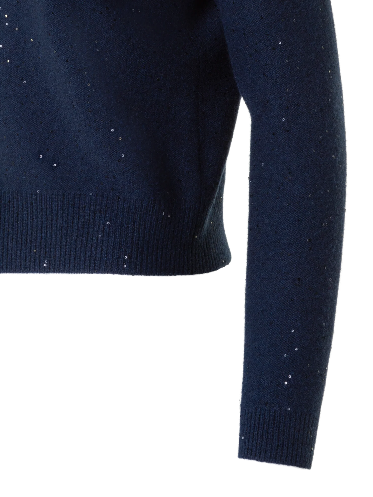 Sequin Wool Cashmere Knit Cardigan - Image 5