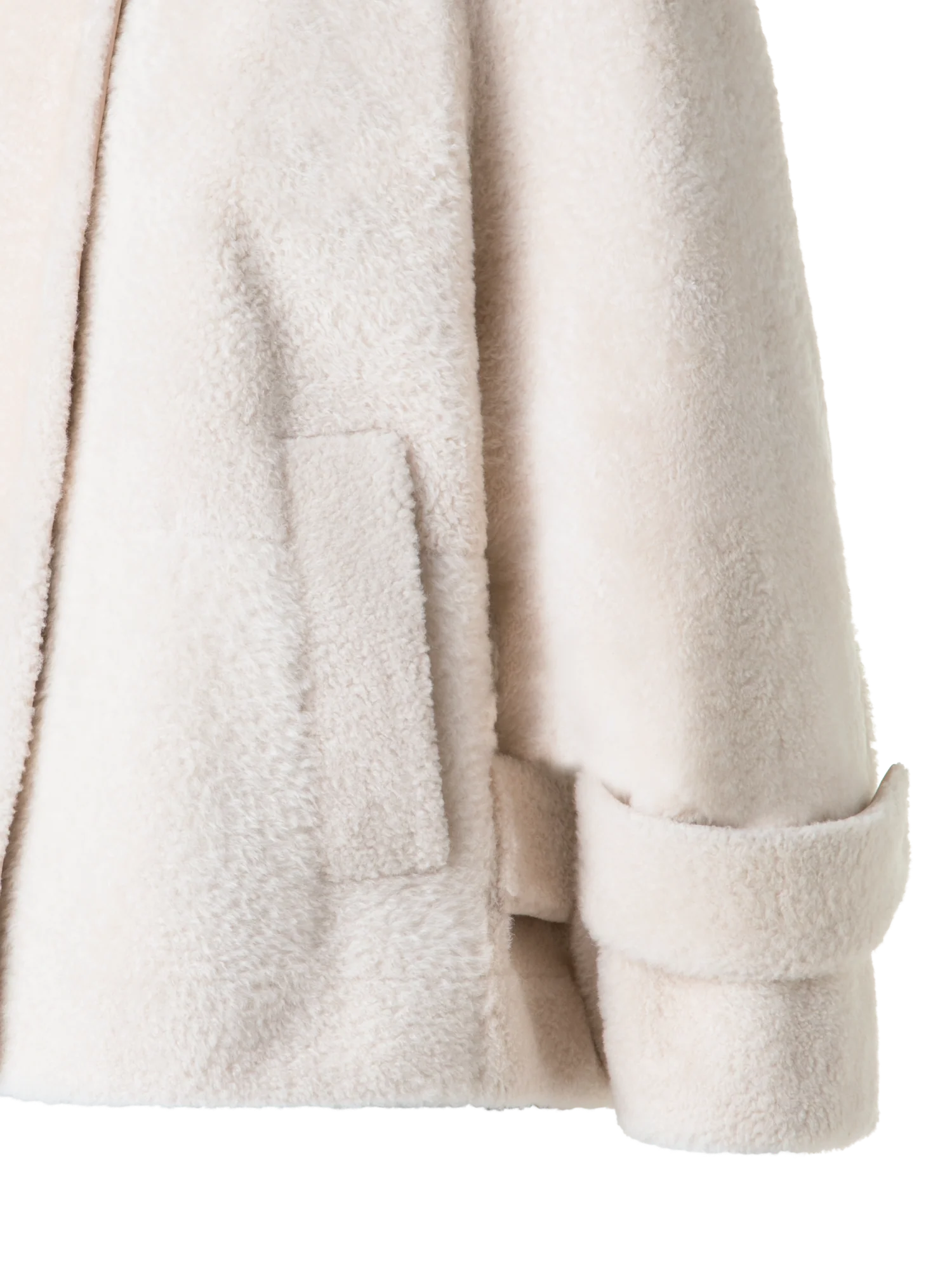Shearling Jacket in A-Line - Image 3