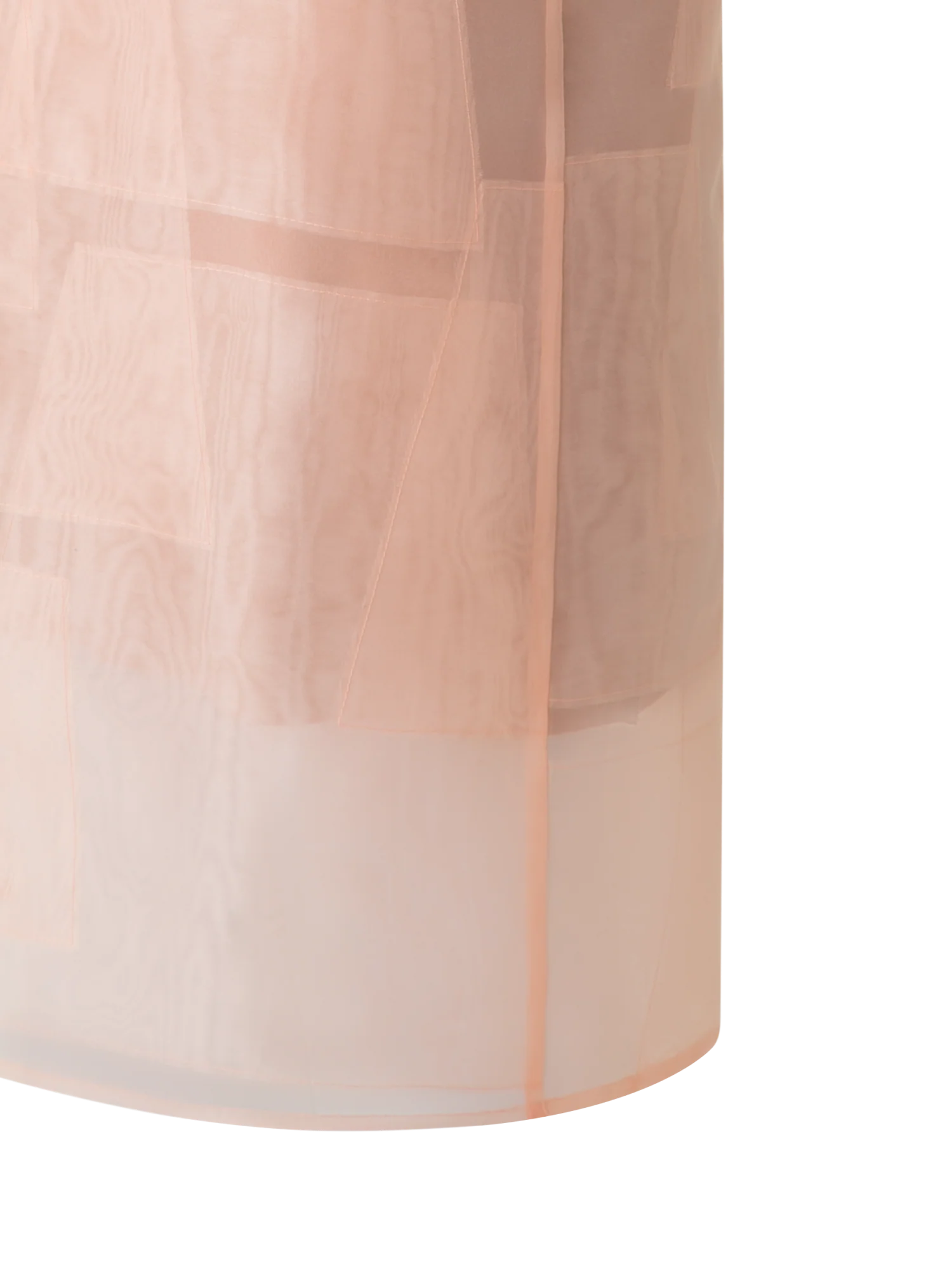 Sheath Dress in Sheer Trapezoid Organza Layers - Image 2