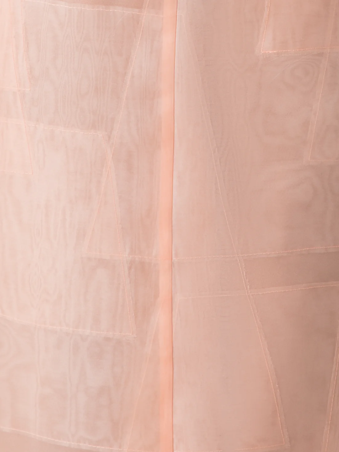 Sheath Dress in Sheer Trapezoid Organza Layers - Image 5