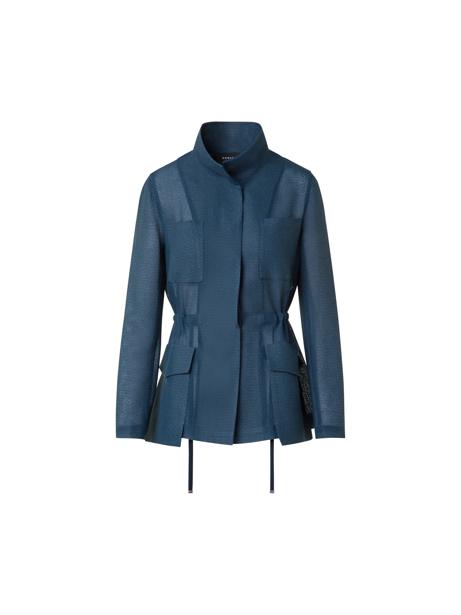 Sheer Safari Jacket in Open Weave Structure