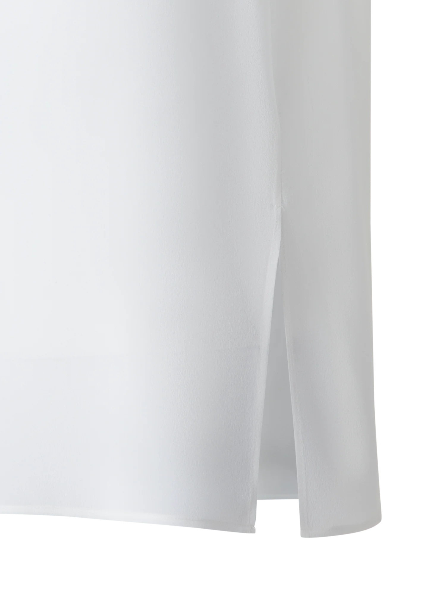 Sheer Short Sleeve Silk Blouse - Image 2