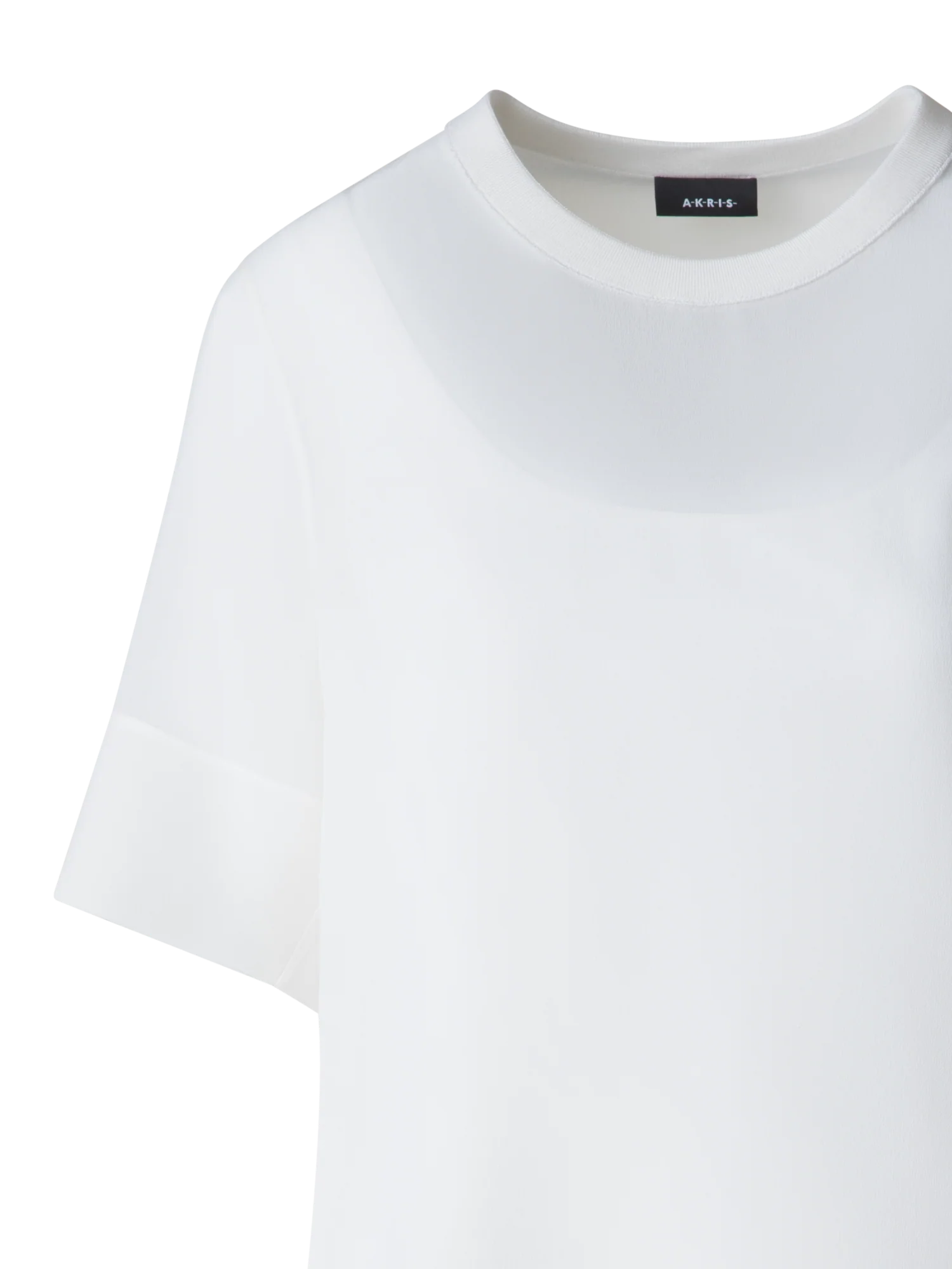 Sheer Short Sleeve Silk Blouse - Image 4