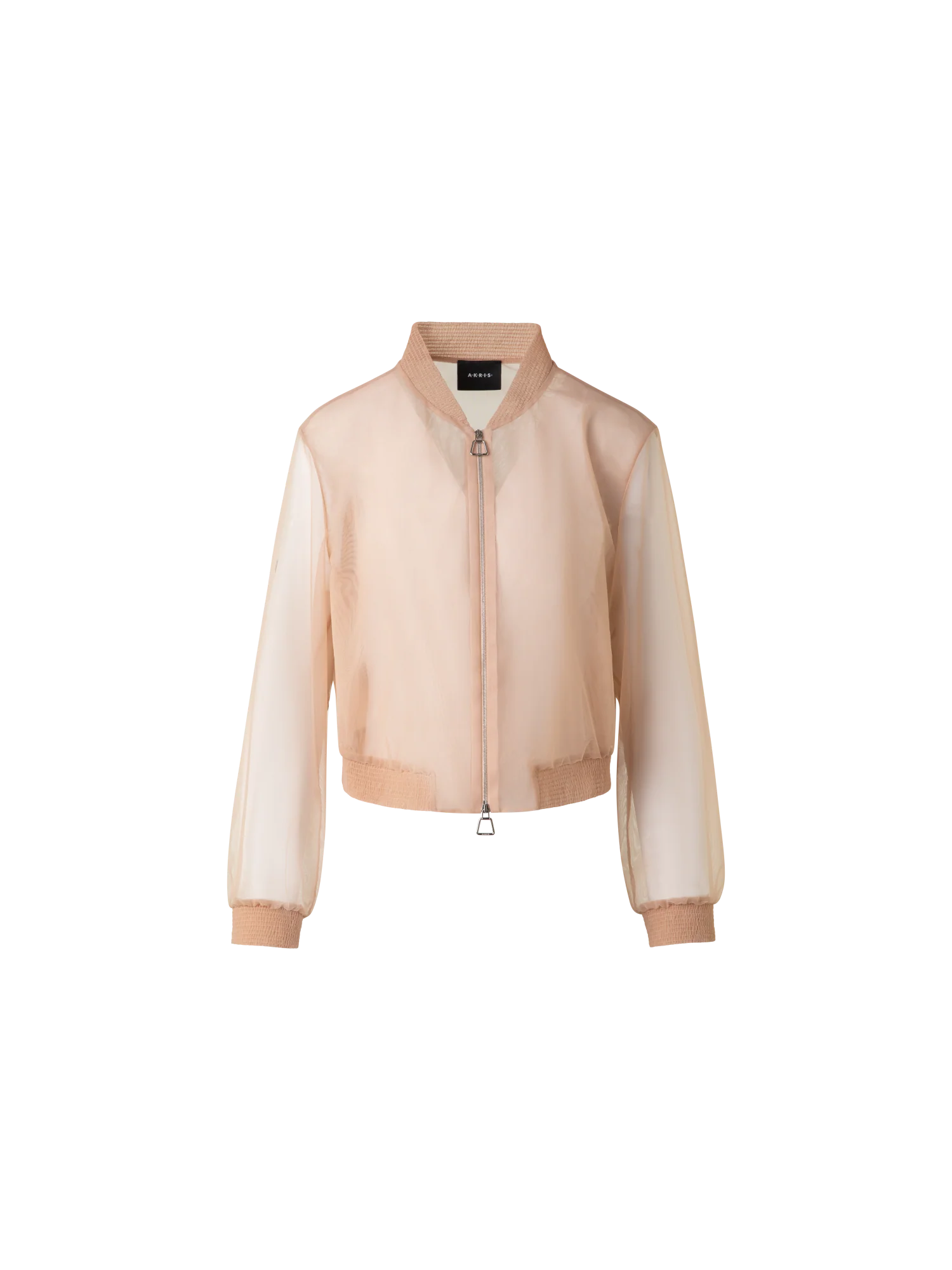 Sheer Tulle Bomber Jacket