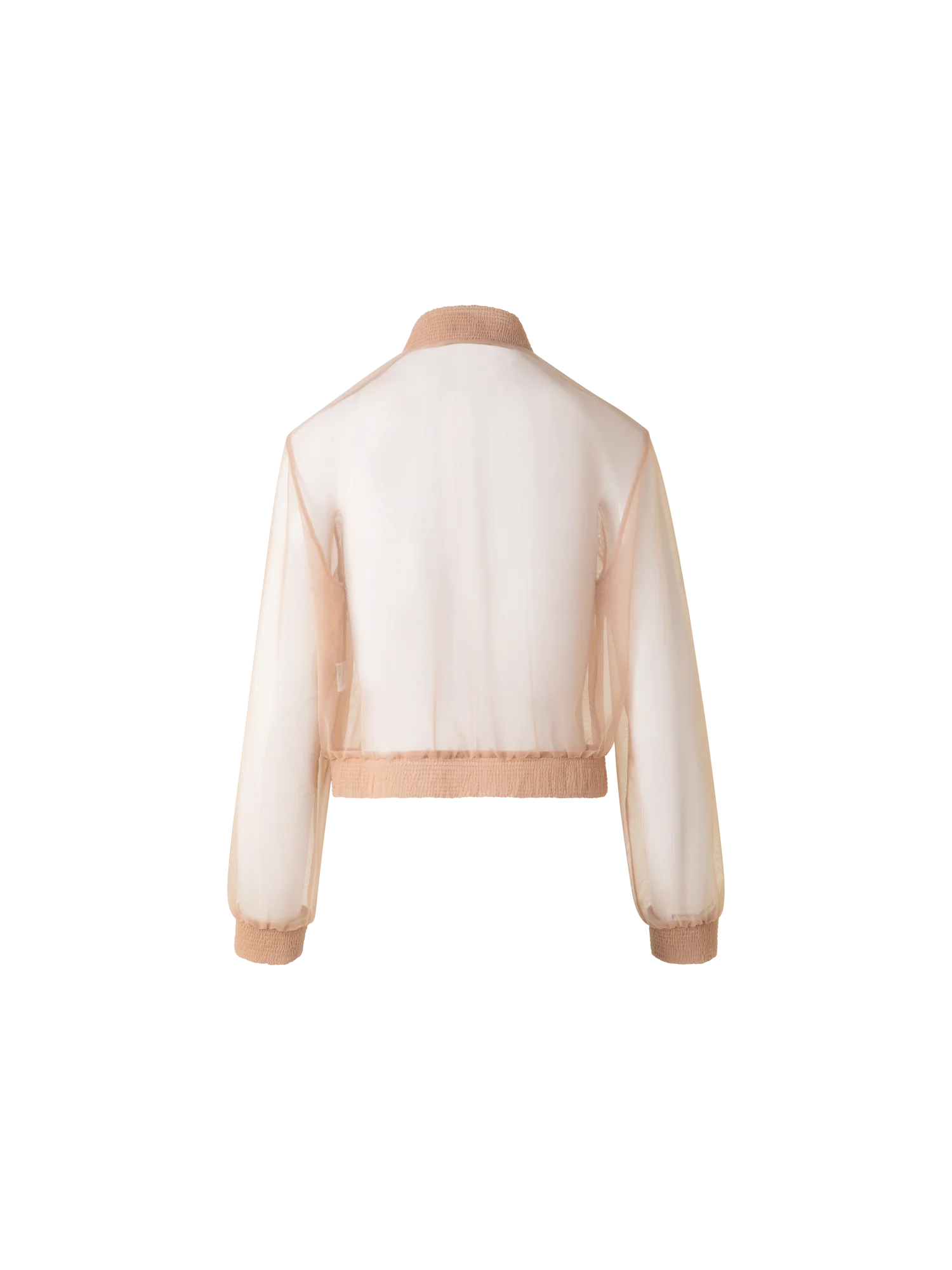 Sheer Tulle Bomber Jacket - Image 4