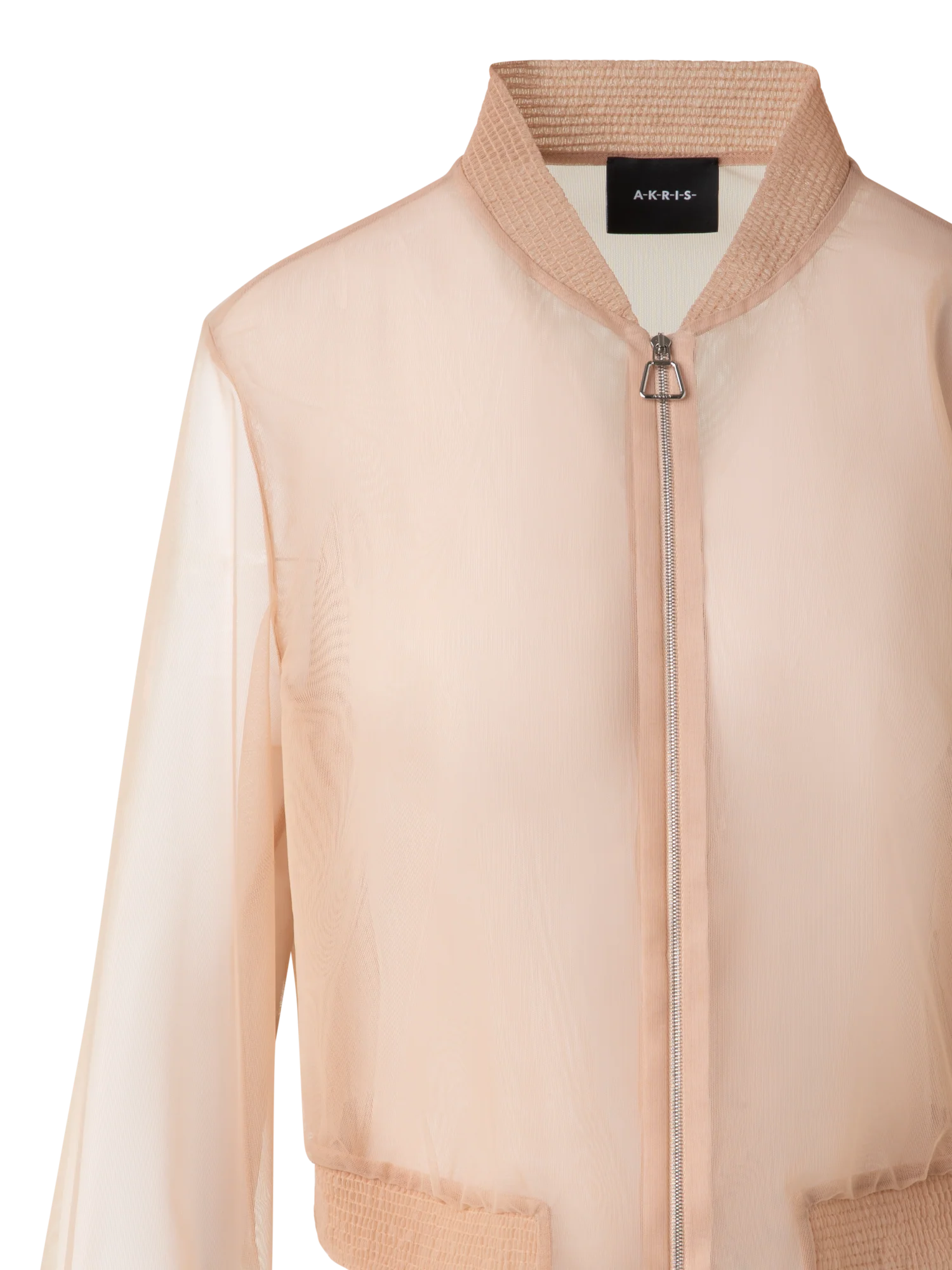 Sheer Tulle Bomber Jacket - Image 5