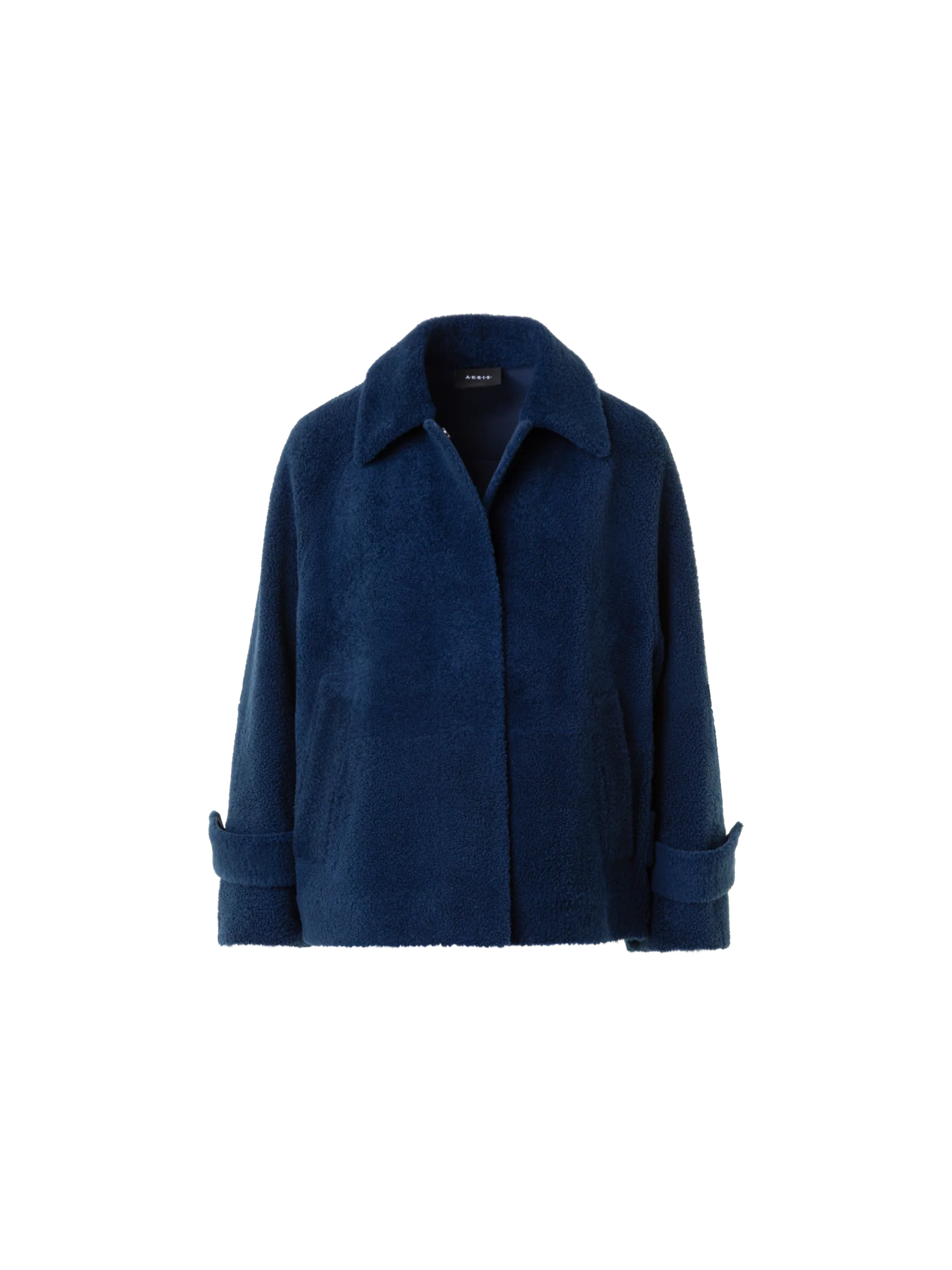 Short A-Line Shearling Jacket - Image 7