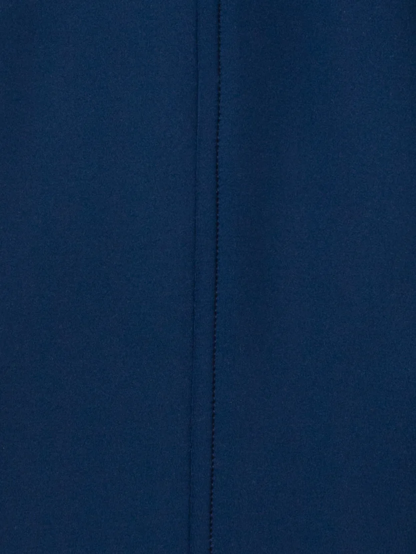 Short Fitted Mock Neck Dress in Techno Neoprene - Image 6