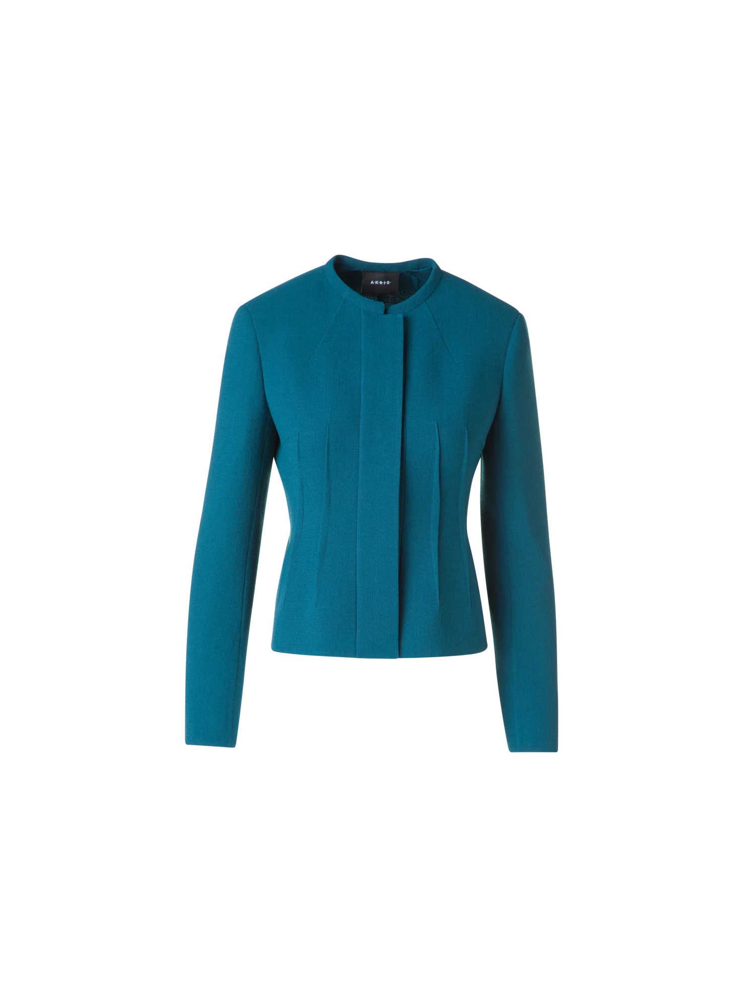 Short Jacket in Wool Crêpe Double-Face