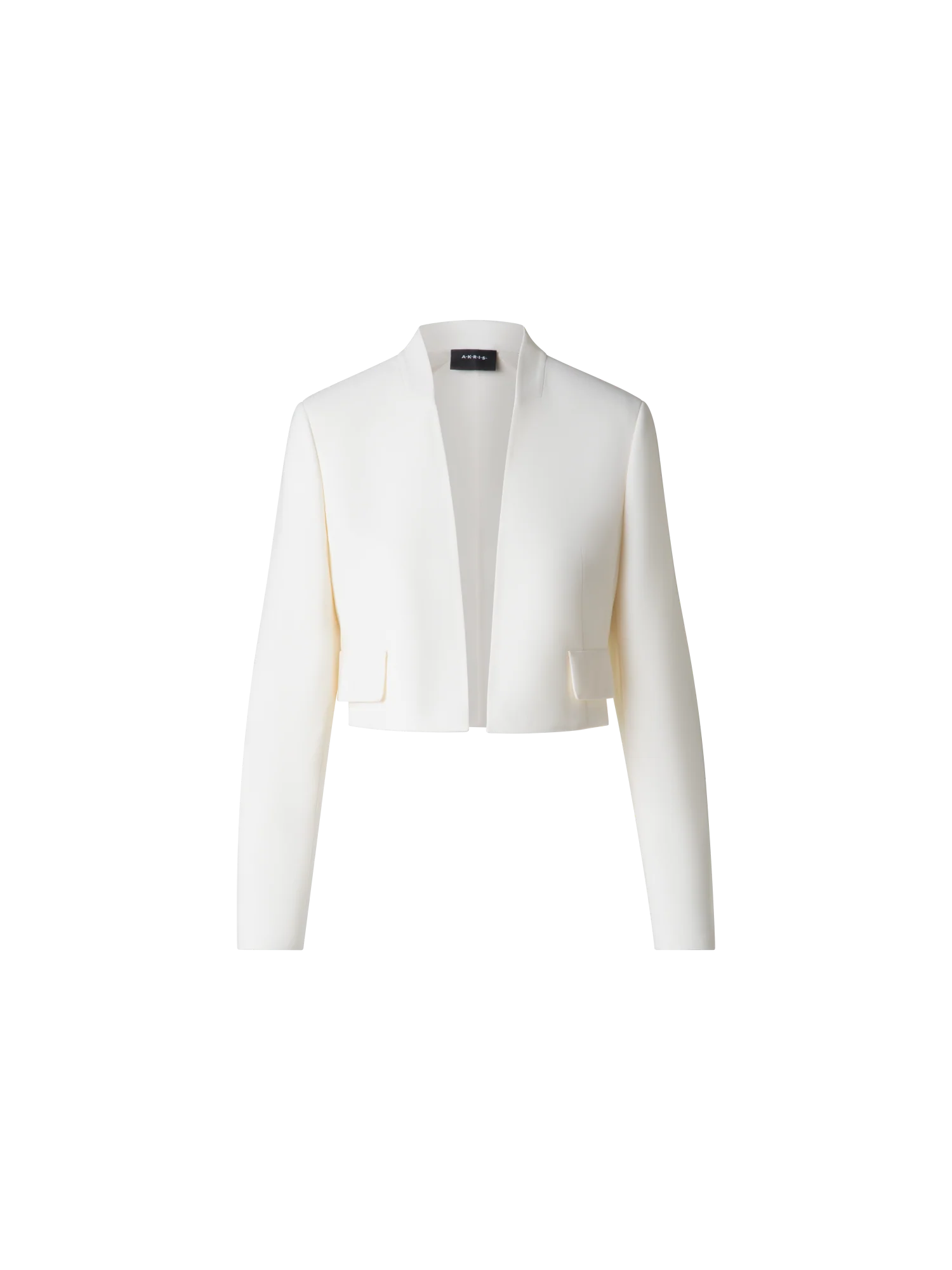 Short Wool Double-Face Cardigan Jacket