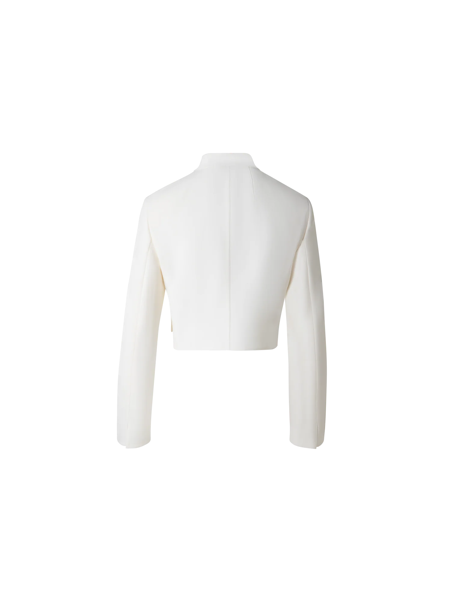 Short Wool Double-Face Cardigan Jacket - Image 3
