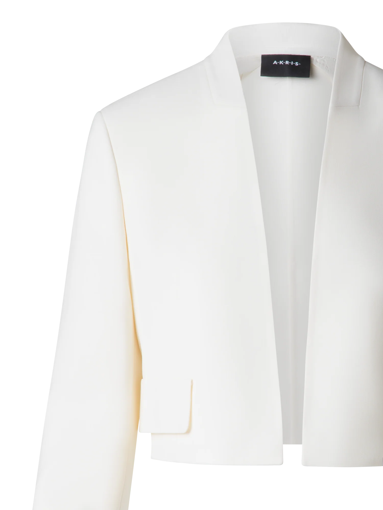 Short Wool Double-Face Cardigan Jacket - Image 4