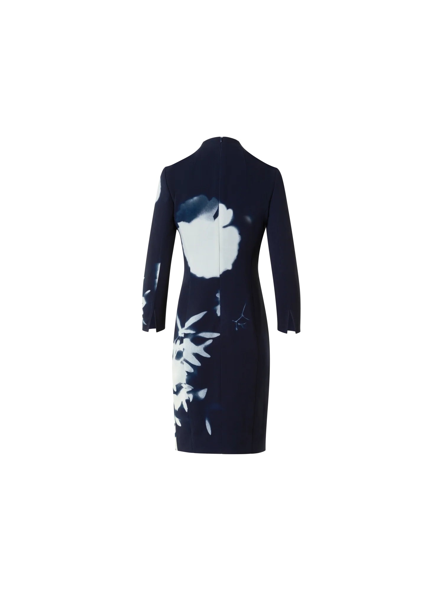 Short Wool Mock Neck Dress in Wildflower Print - Image 7