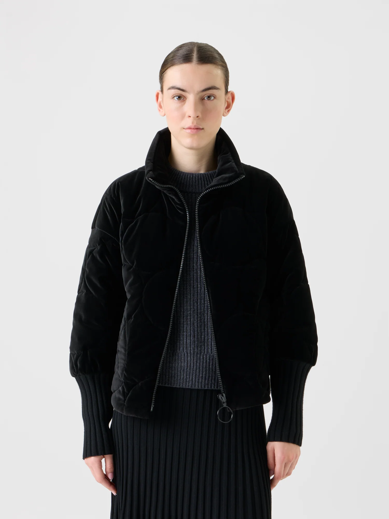 Signature Dot Quilt Velvet Jacket - Image 2