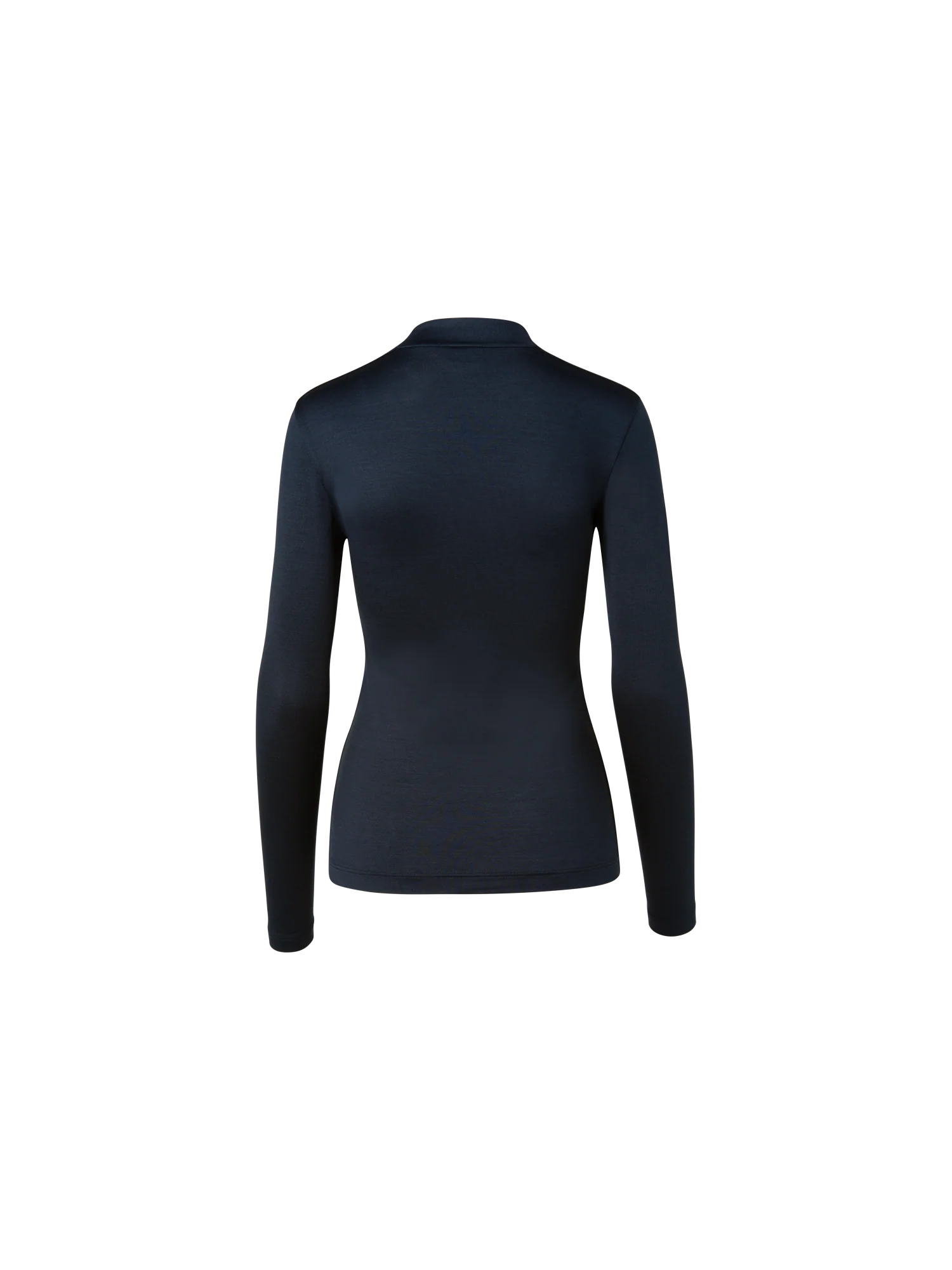 Silk Jersey Stretch Top with V-Neck - Image 3