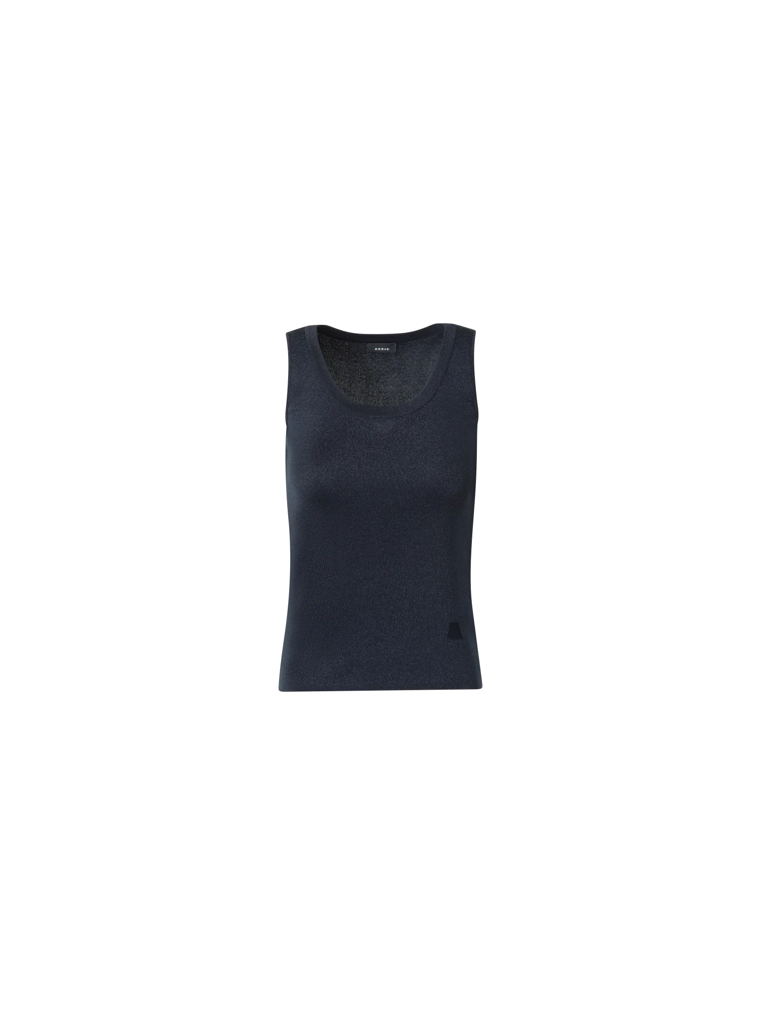 Silk Tank Top with Golden Lurex